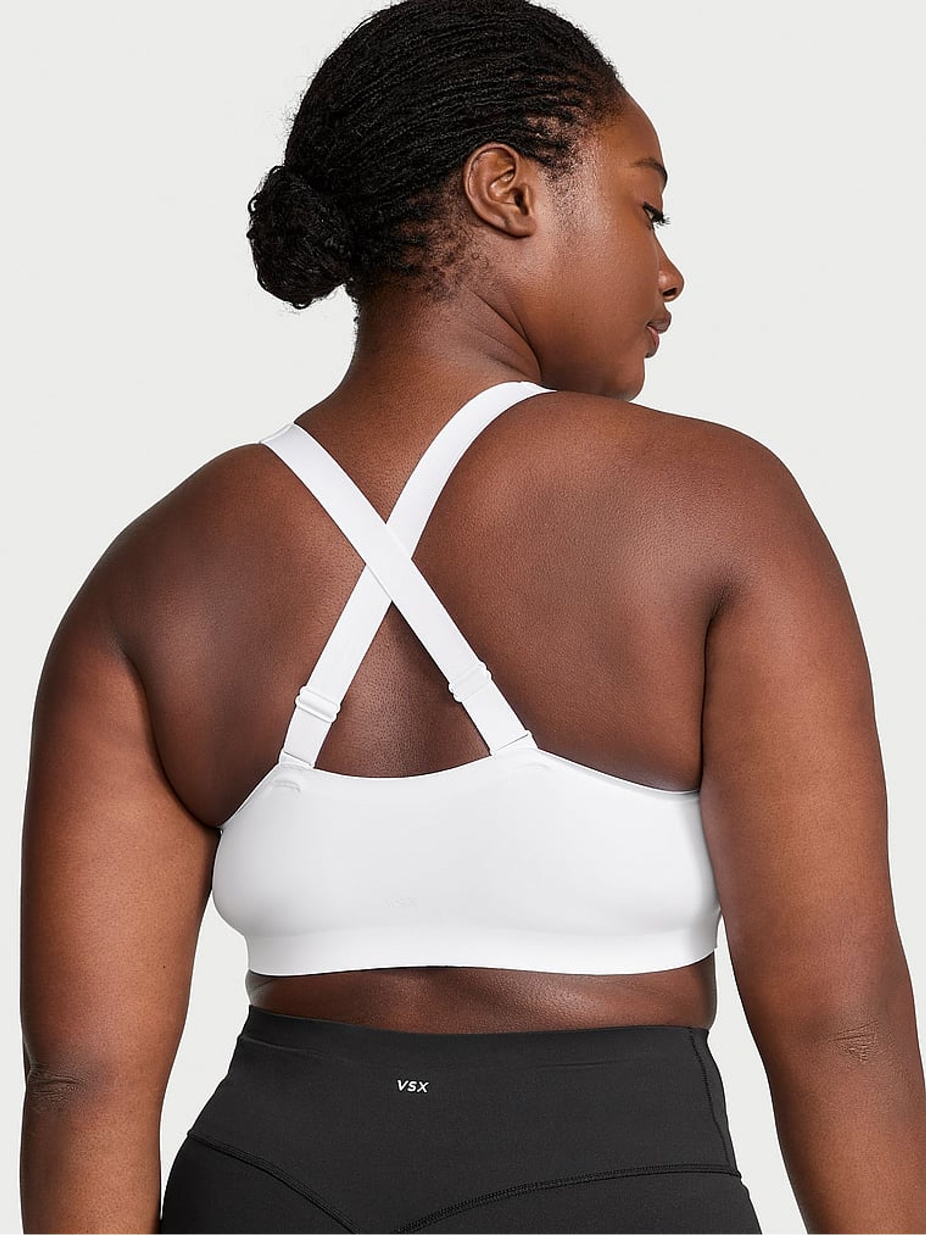 White Front Close High Support Sports Bra - Image 2 of 3