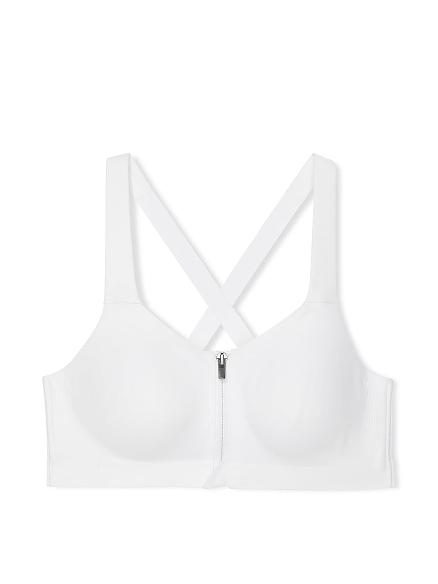White Front Close High Support Sports Bra - Image 3 of 3