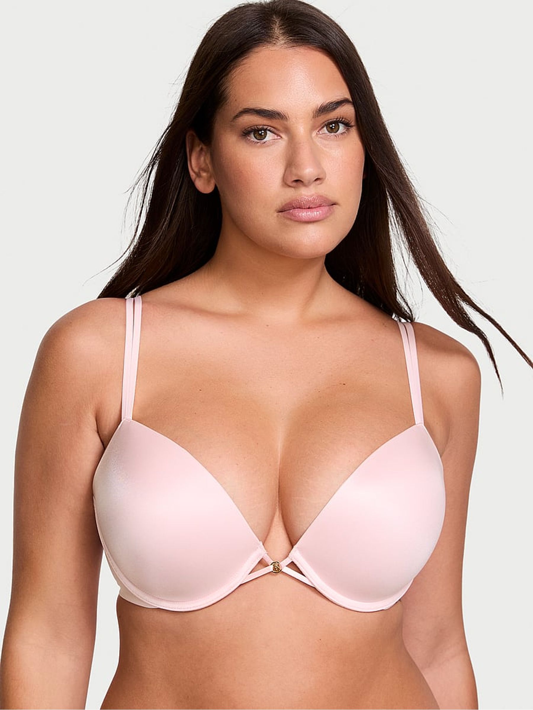 Victoria's Secret Dream Angels Push Up w/o Padding Bra 32C Shortie S Gray