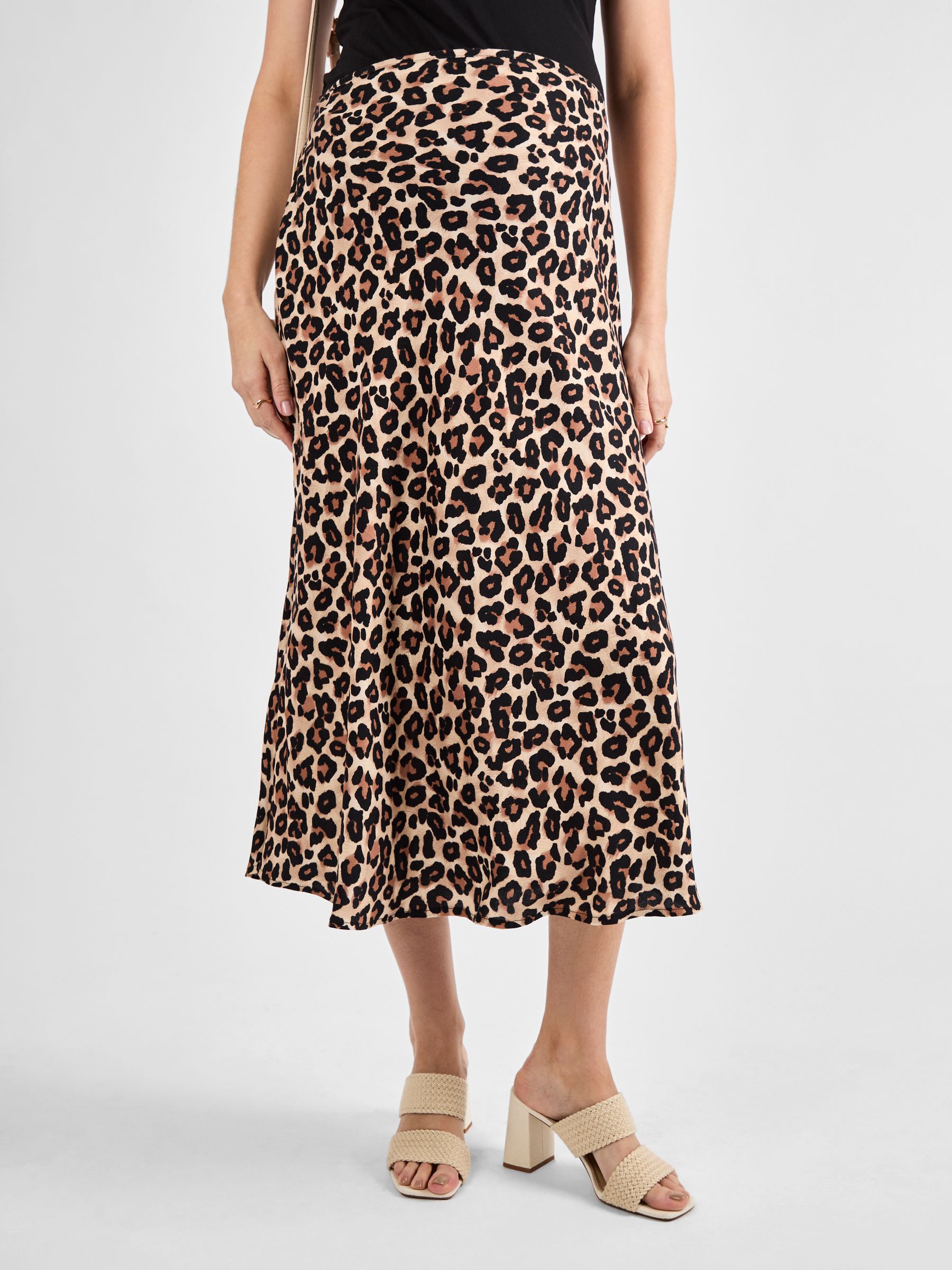 Brown Print Maternity Midi Skirt - Image 3 of 5