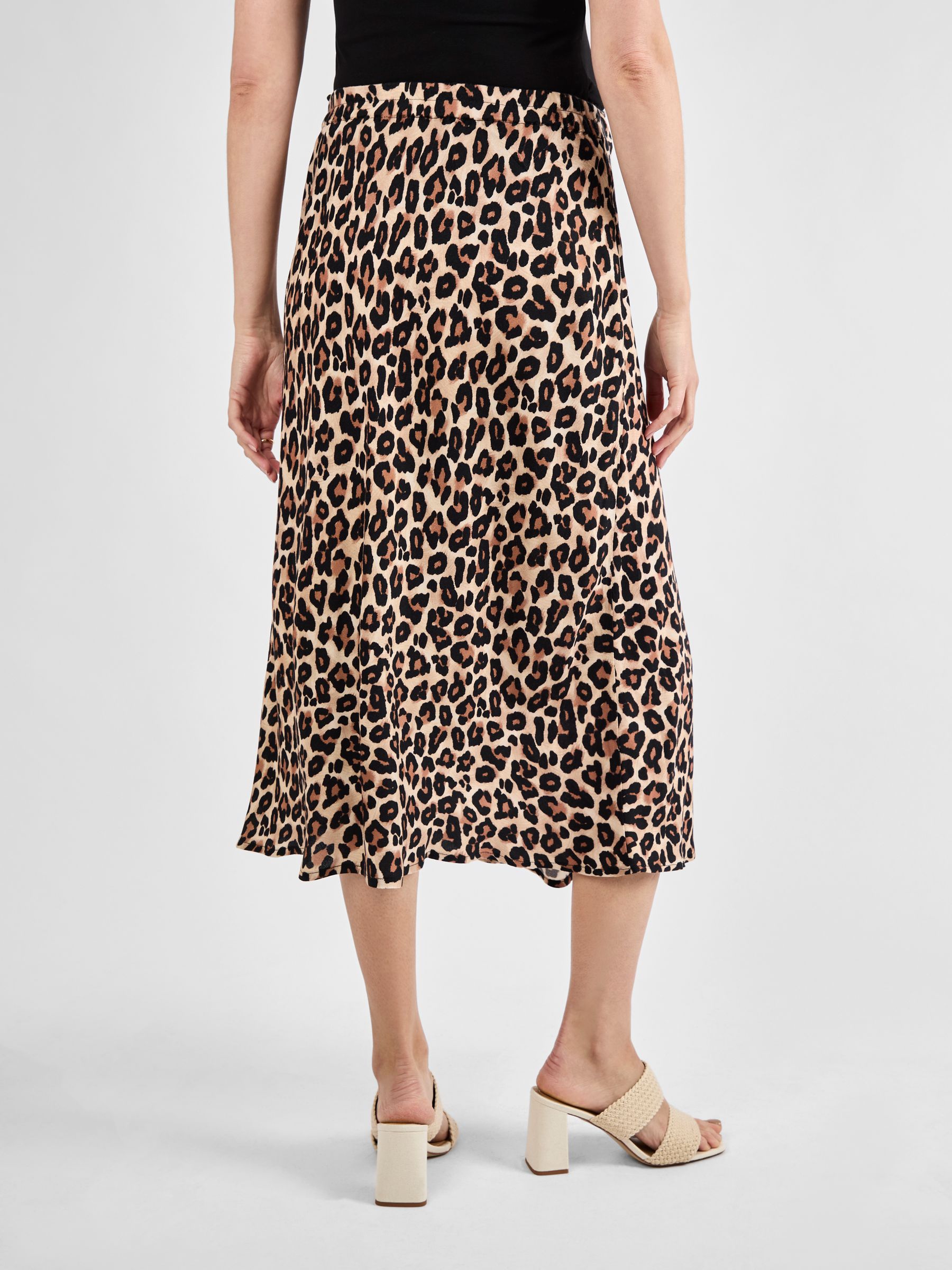 Brown Print Maternity Midi Skirt - Image 4 of 5