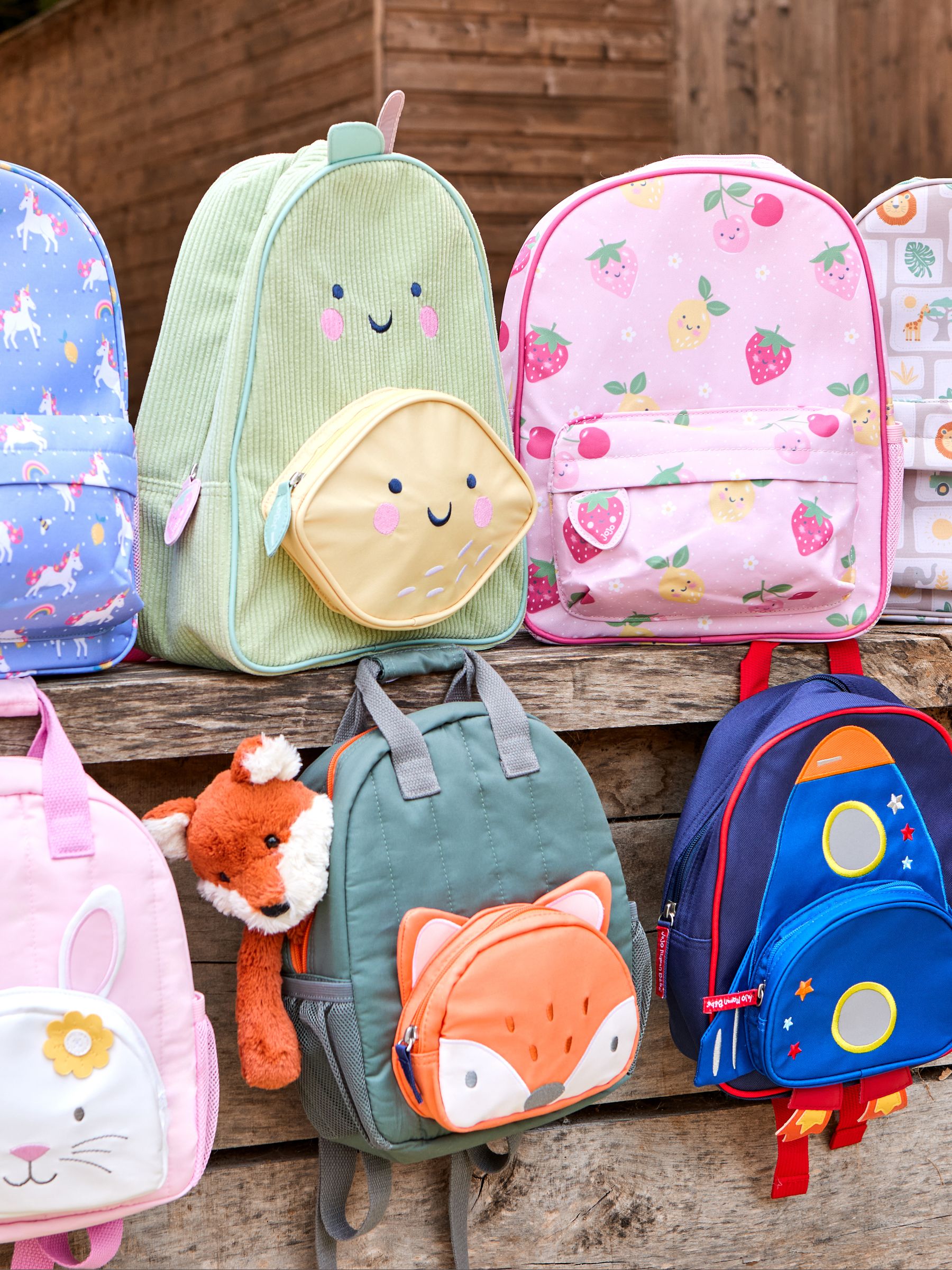 Khaki Fox Character Backpack | JoJo Maman Bébé USA display picture 1