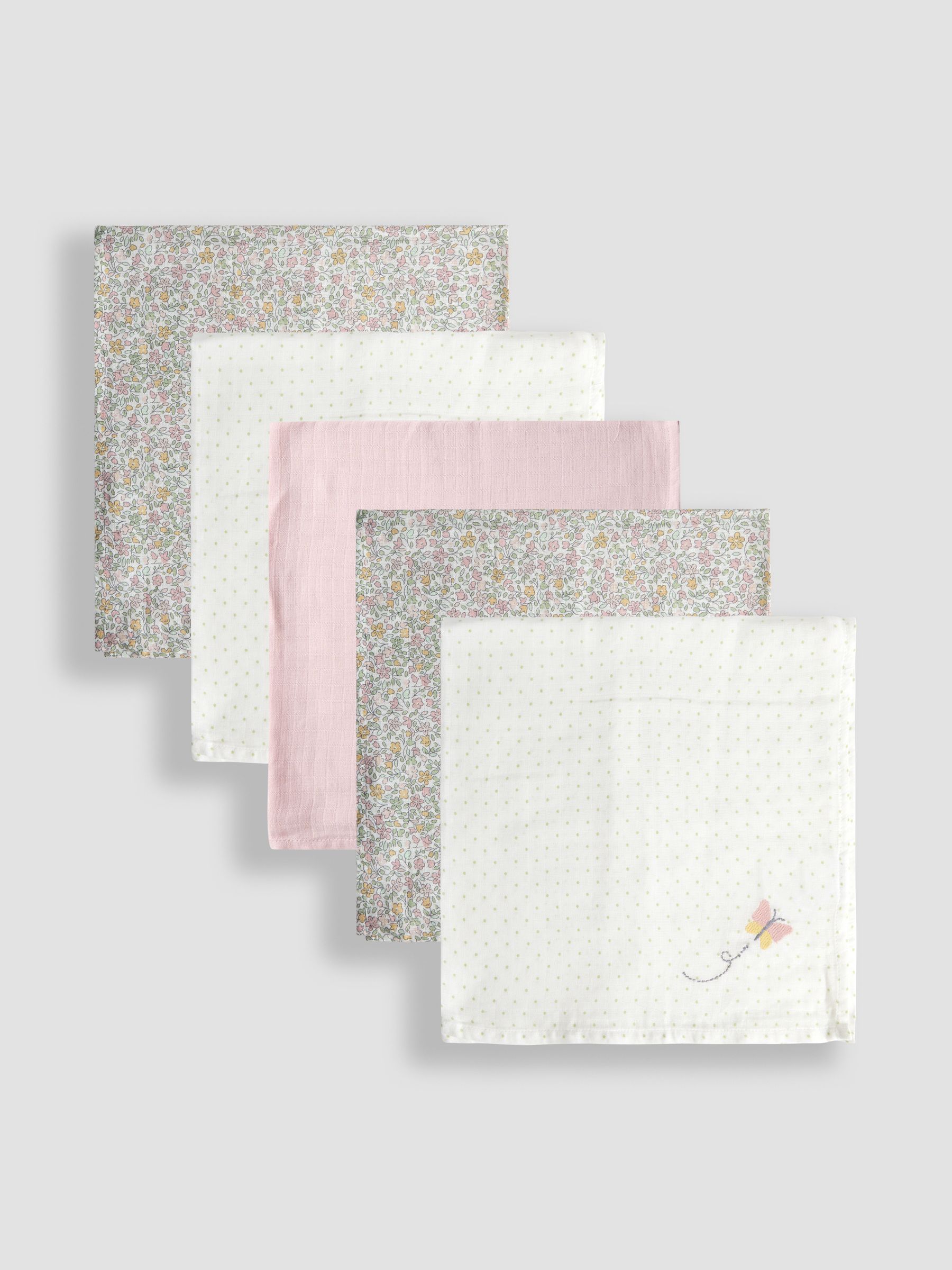 5-Pack Embroidered Muslins - Image 2 of 6