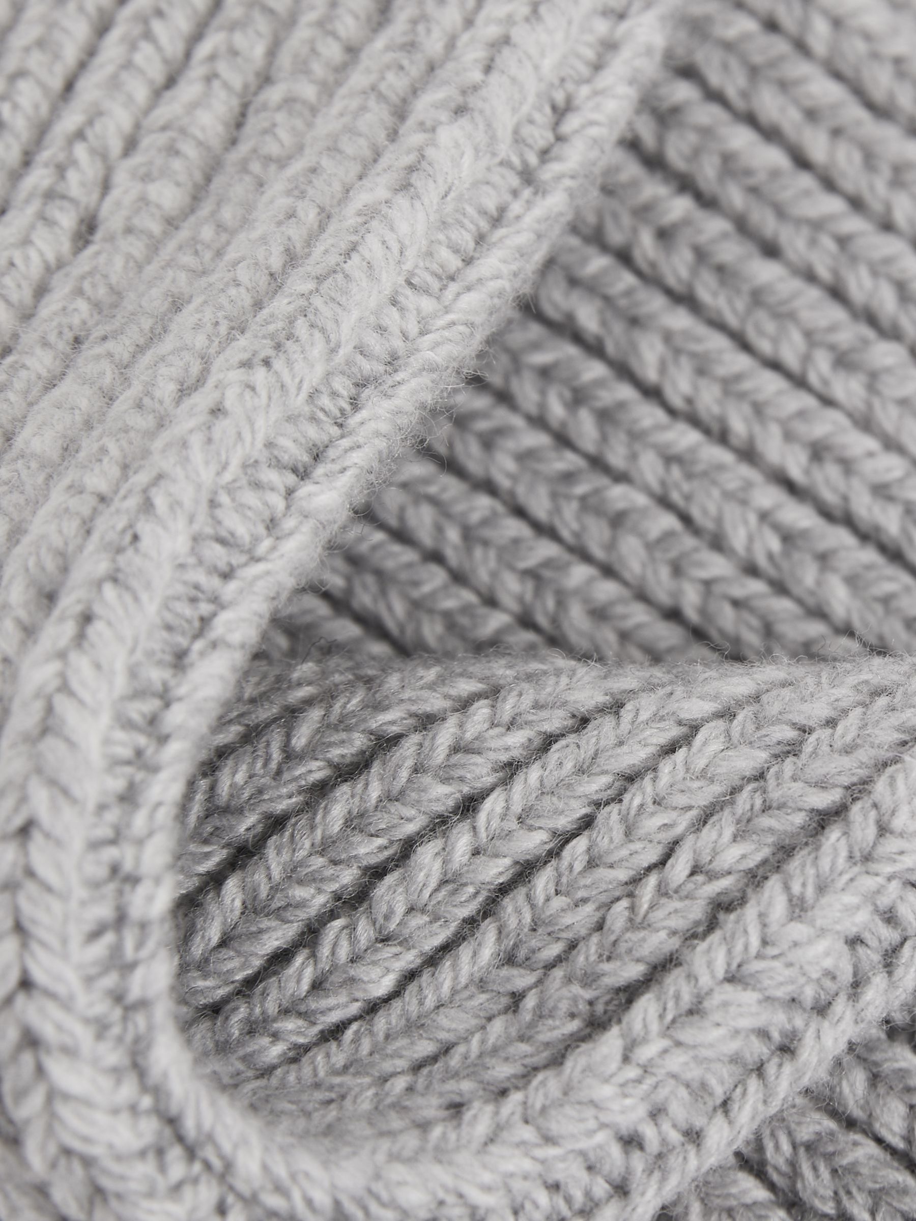 Rib-Knit Socks With Cashmere in Grey - Image 4 of 4