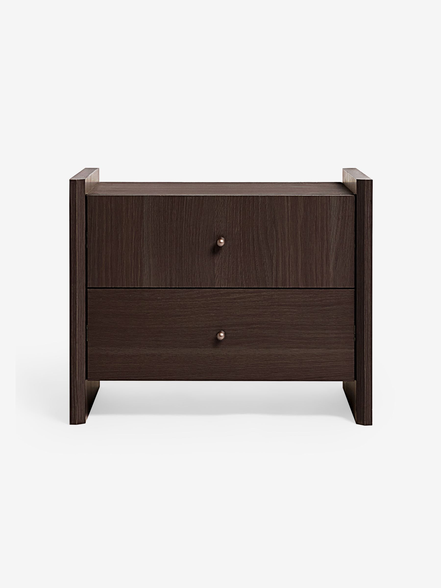 Macauley Bedside Table in Dark Brown - Image 6 of 6