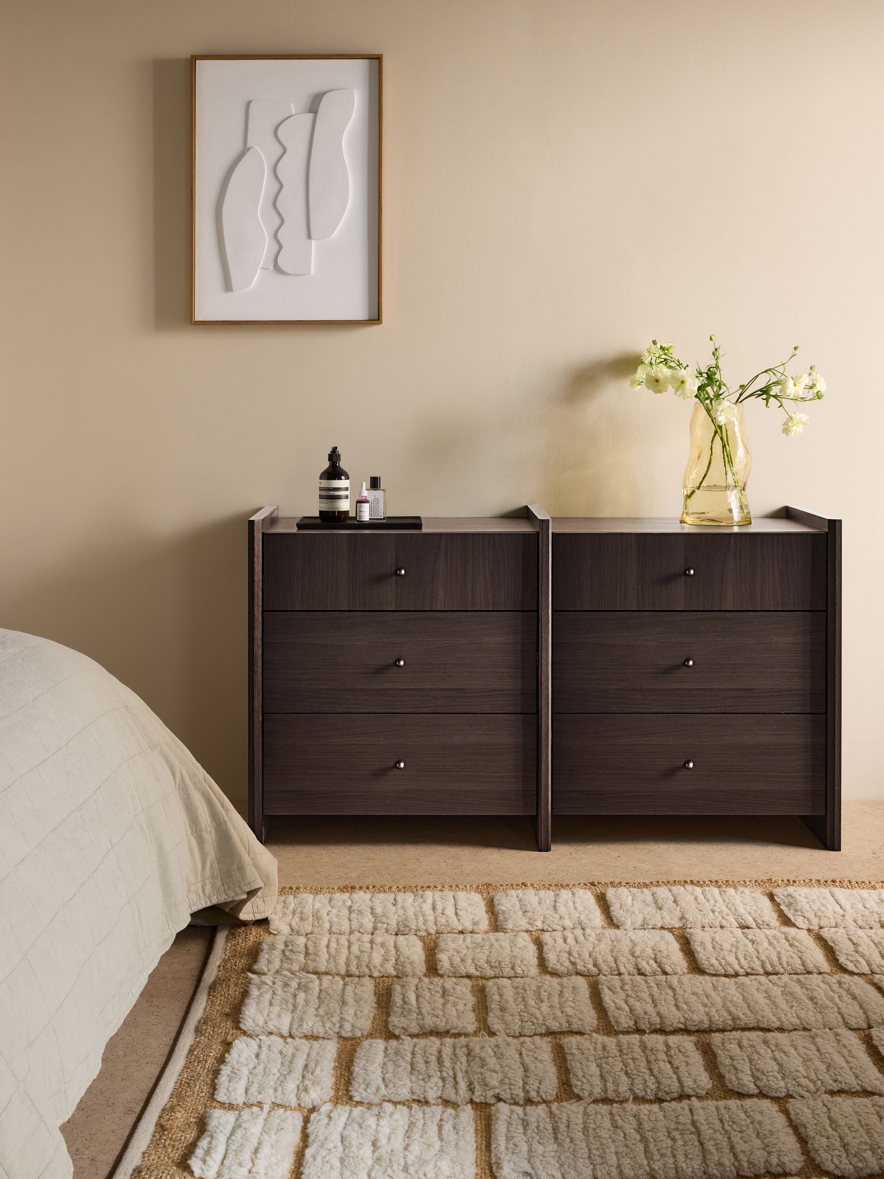 Macauley Chest of Drawers in Dark Brown - Image 1 of 4 Macauley Chest of Drawers in Dark Brown - Image 1 of 4