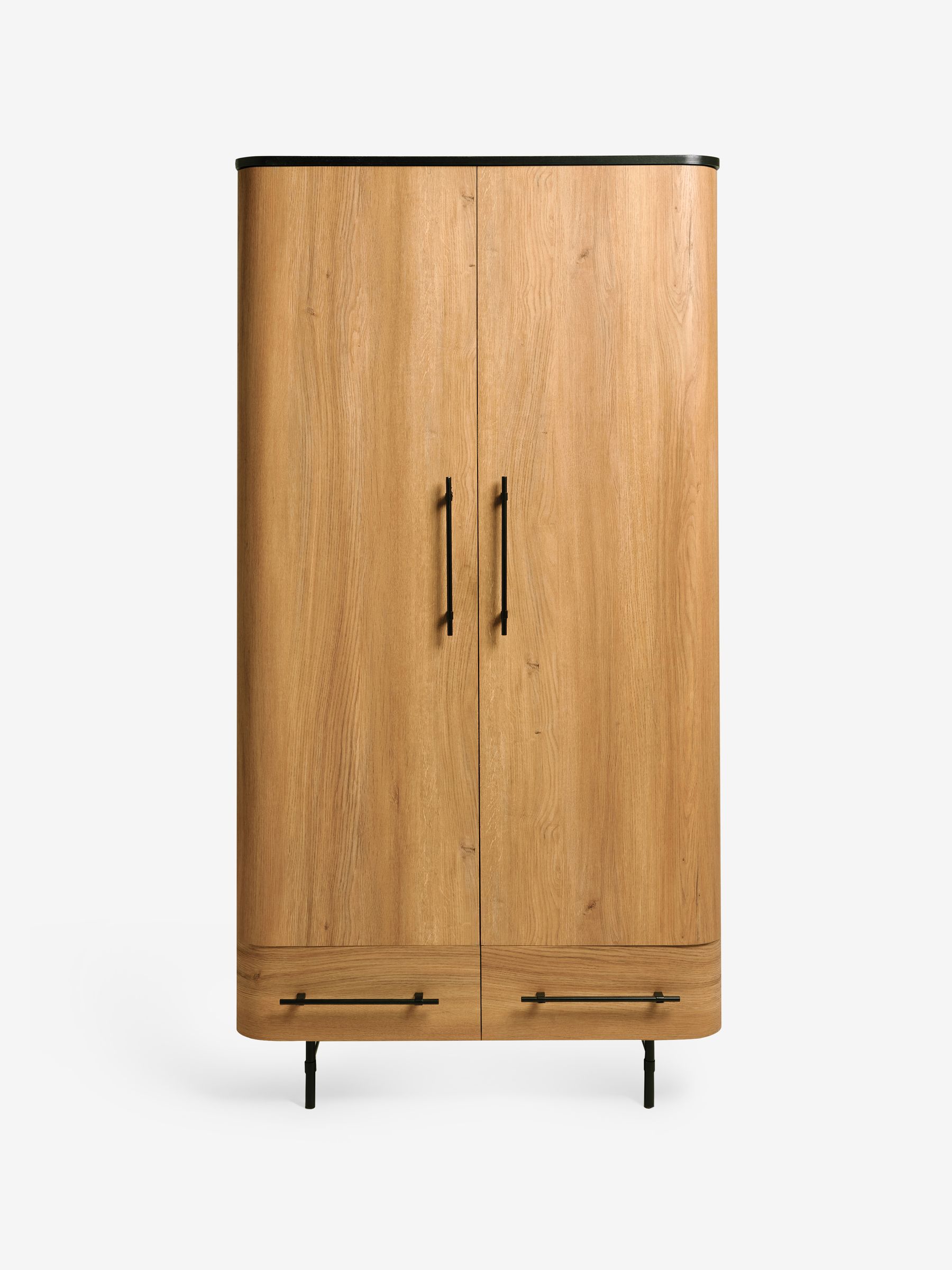 Oak Effect Zeke Double Wardrobe - Image 3 of 6