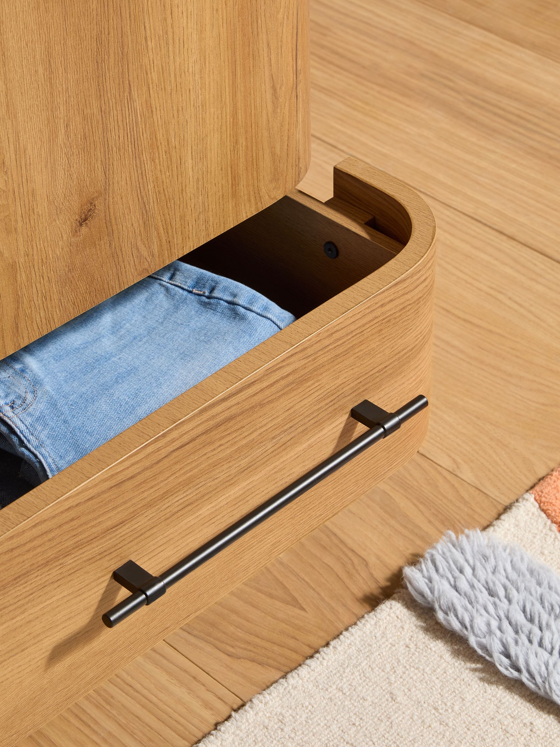 Oak Effect Zeke Double Wardrobe - Image 5 of 6