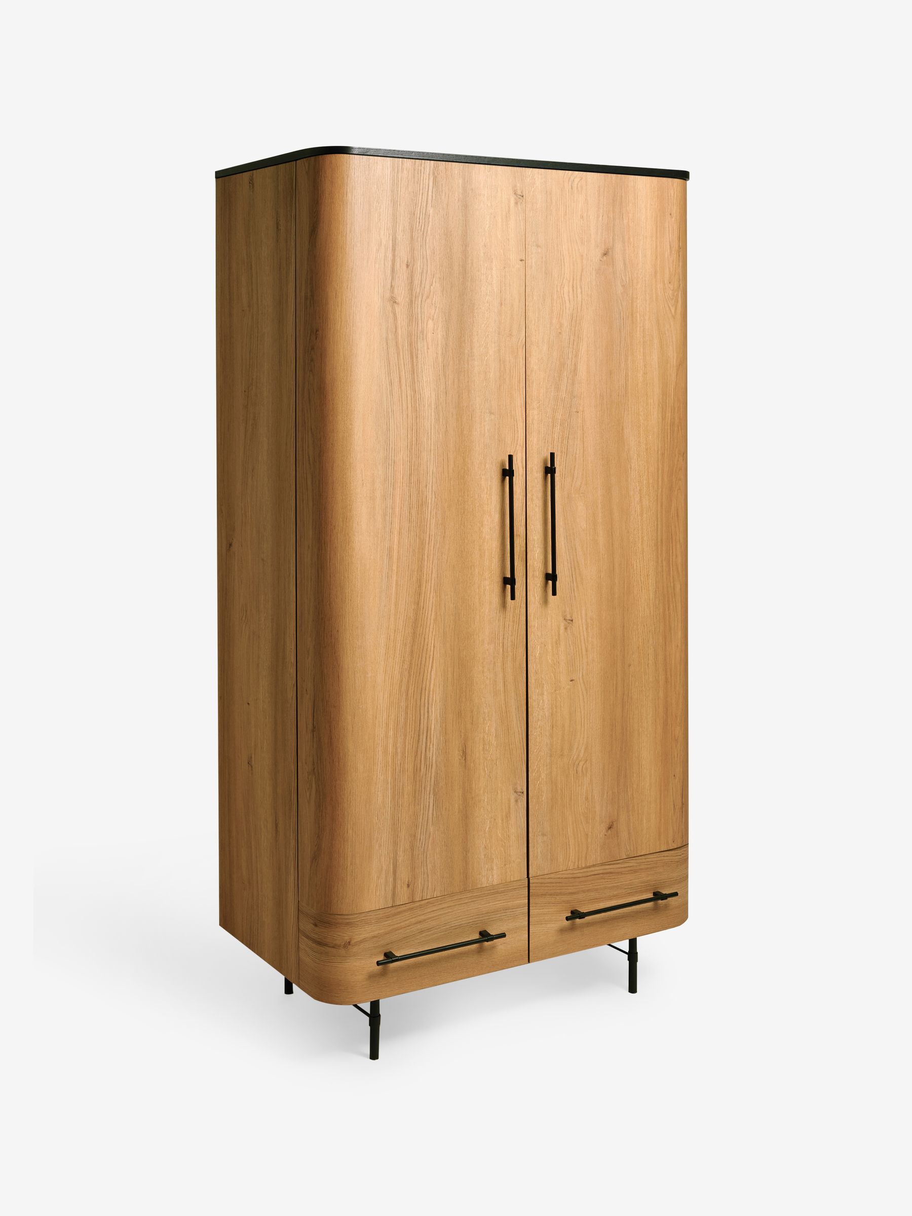 Oak Effect Zeke Double Wardrobe - Image 6 of 6