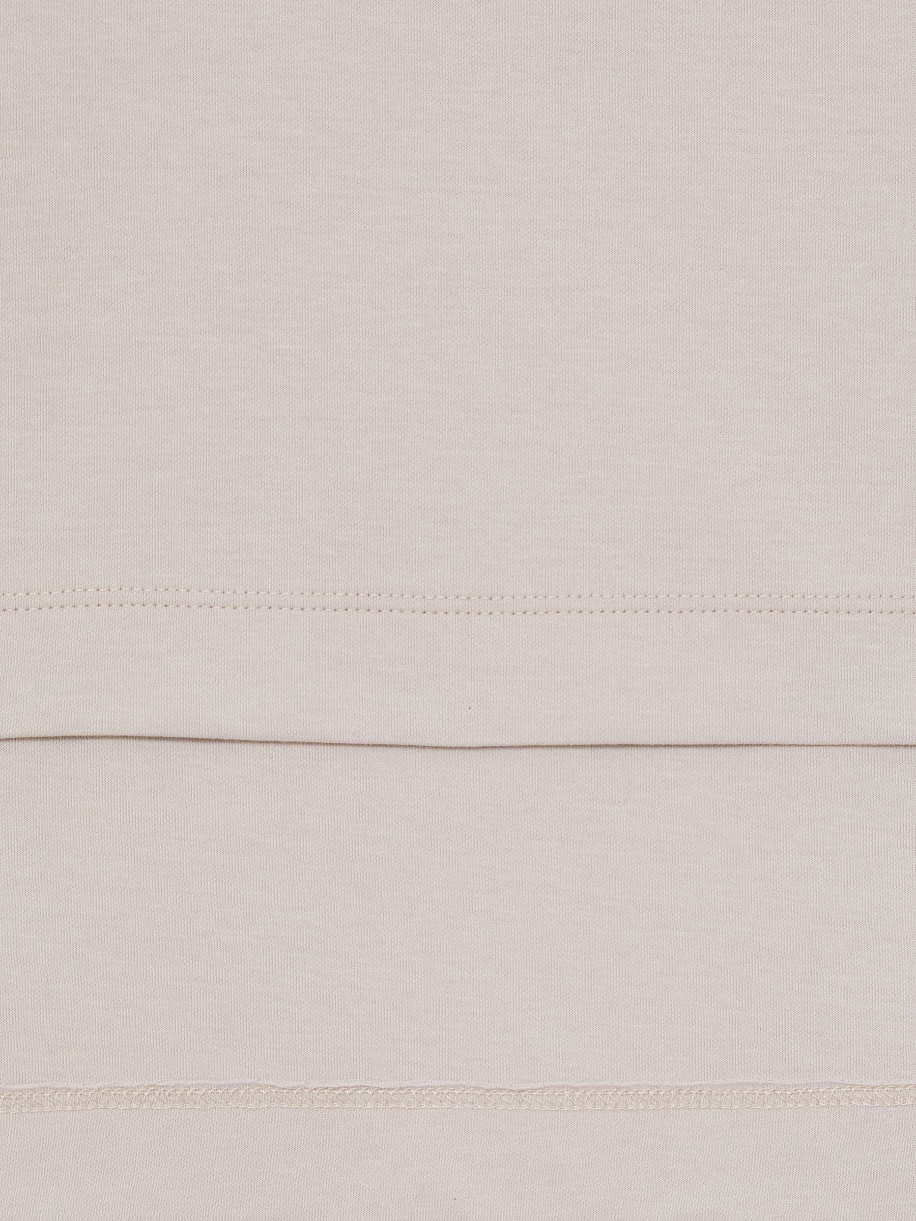 9-13 yrs Stretch-Cotton Oversized High-Low T-Shirt in Stone - Image 4 of 4