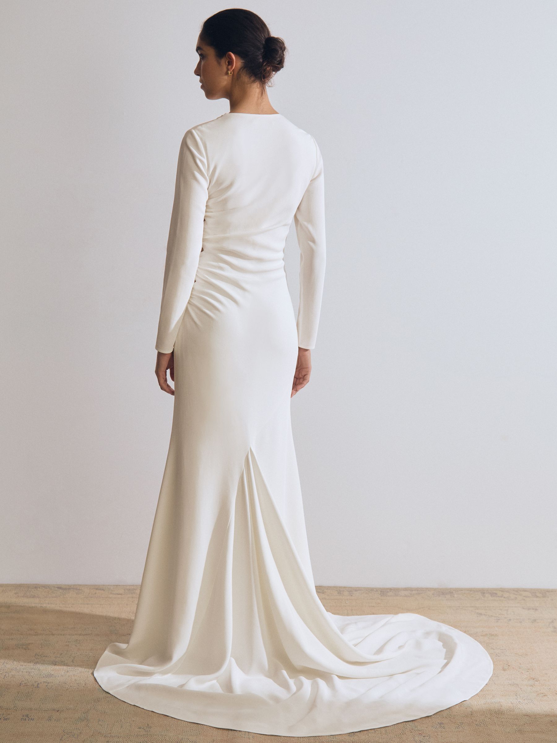 Reiss Atelier Cut-Out Rope-Detail Dress in White - REISS