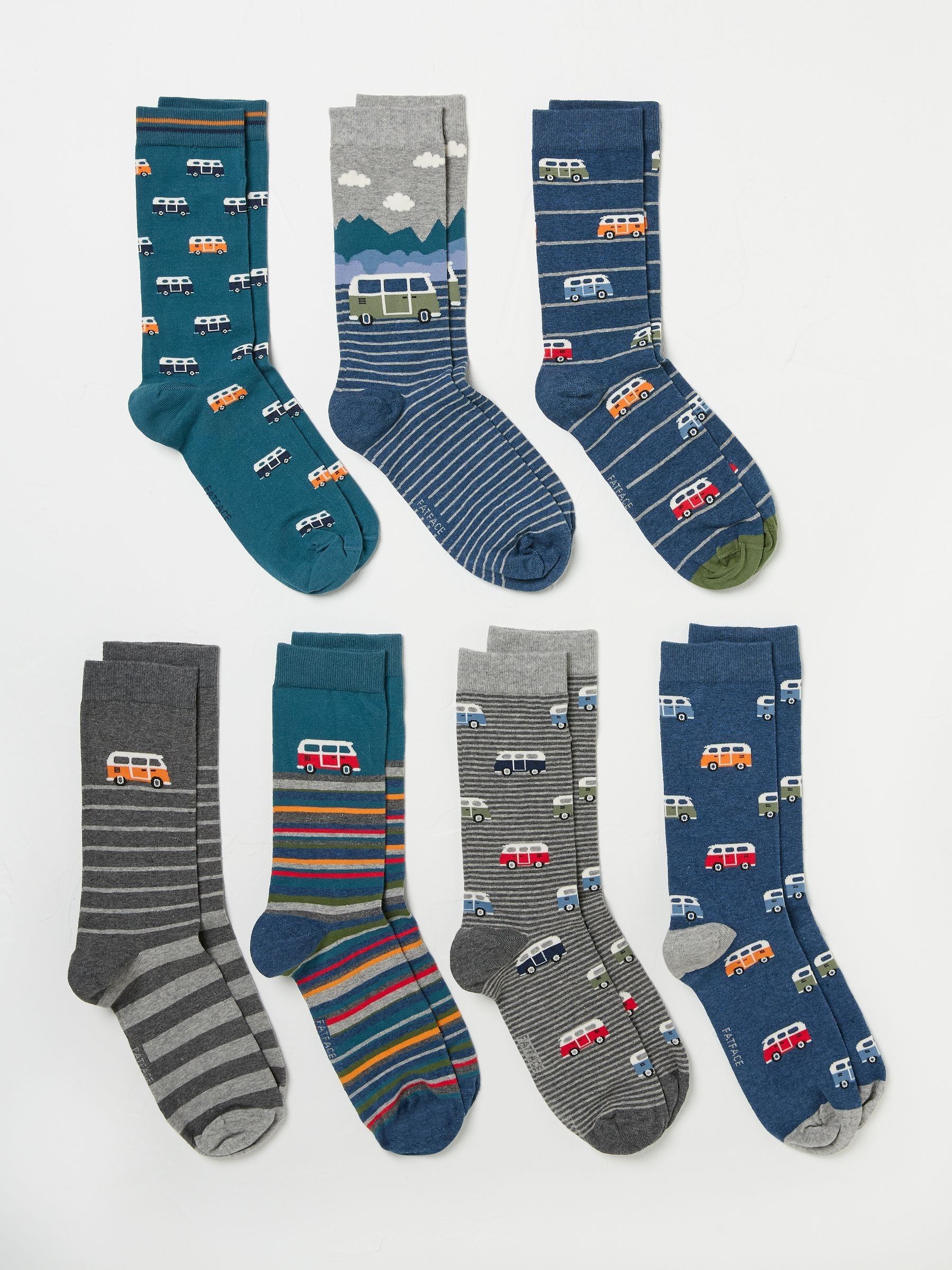 Multi 7 Pack Men's Socks - Image 2 of 2
