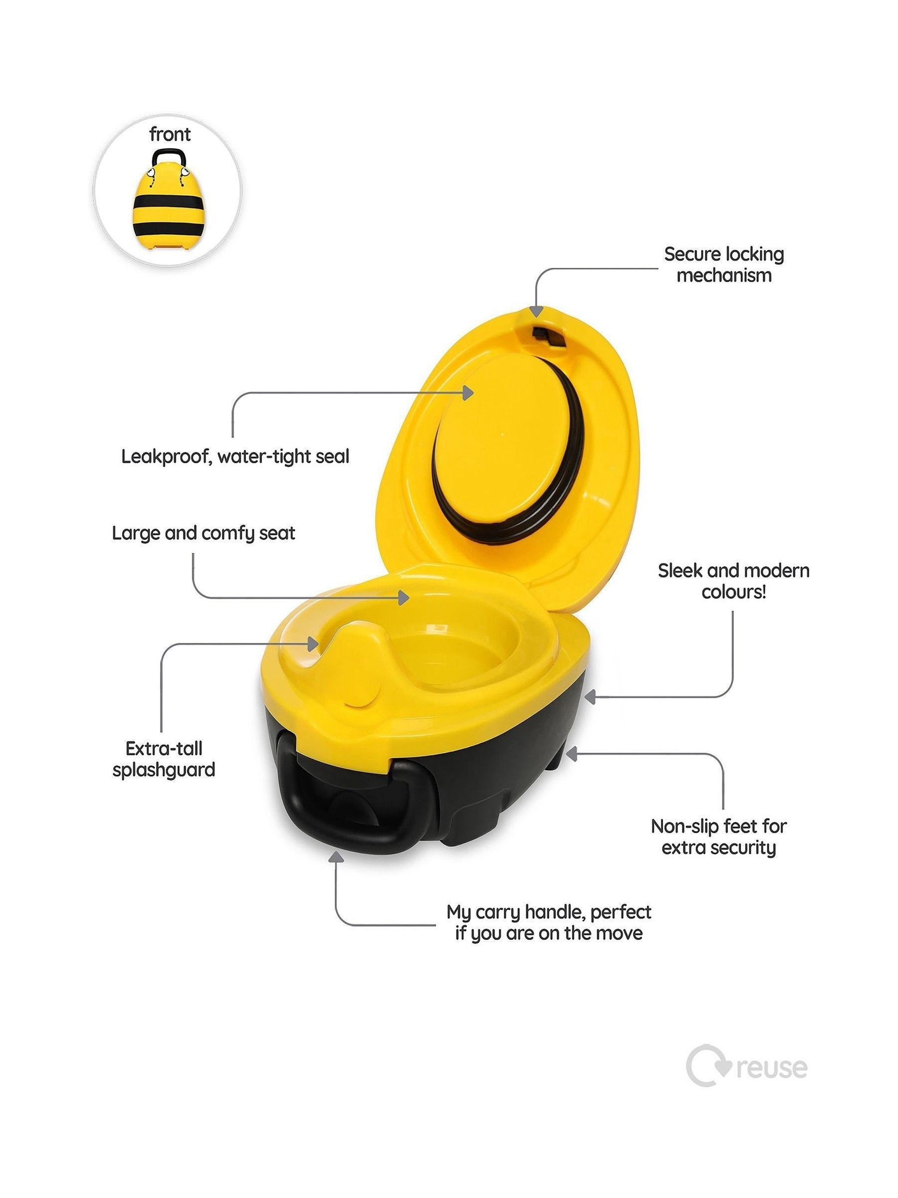 Yellow Training Travel Potty Bumblebee - Image 5 of 6