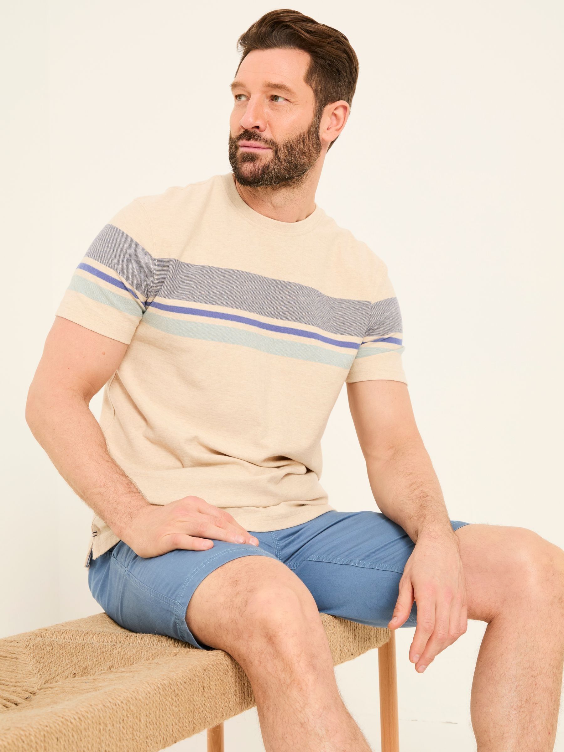 Natural Kiln Chest Stripe Tee - Image 3 of 5