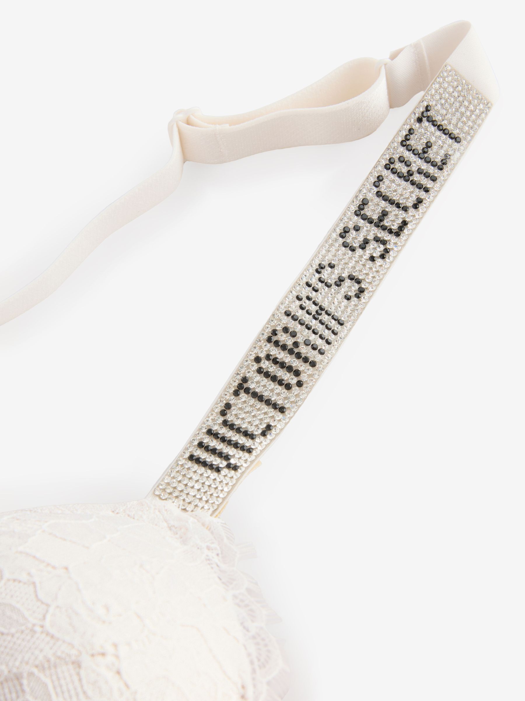 Coconut White Add 2 Cups Push Up Lace Shine Strap Bombshell Bra - Image 3 of 3
