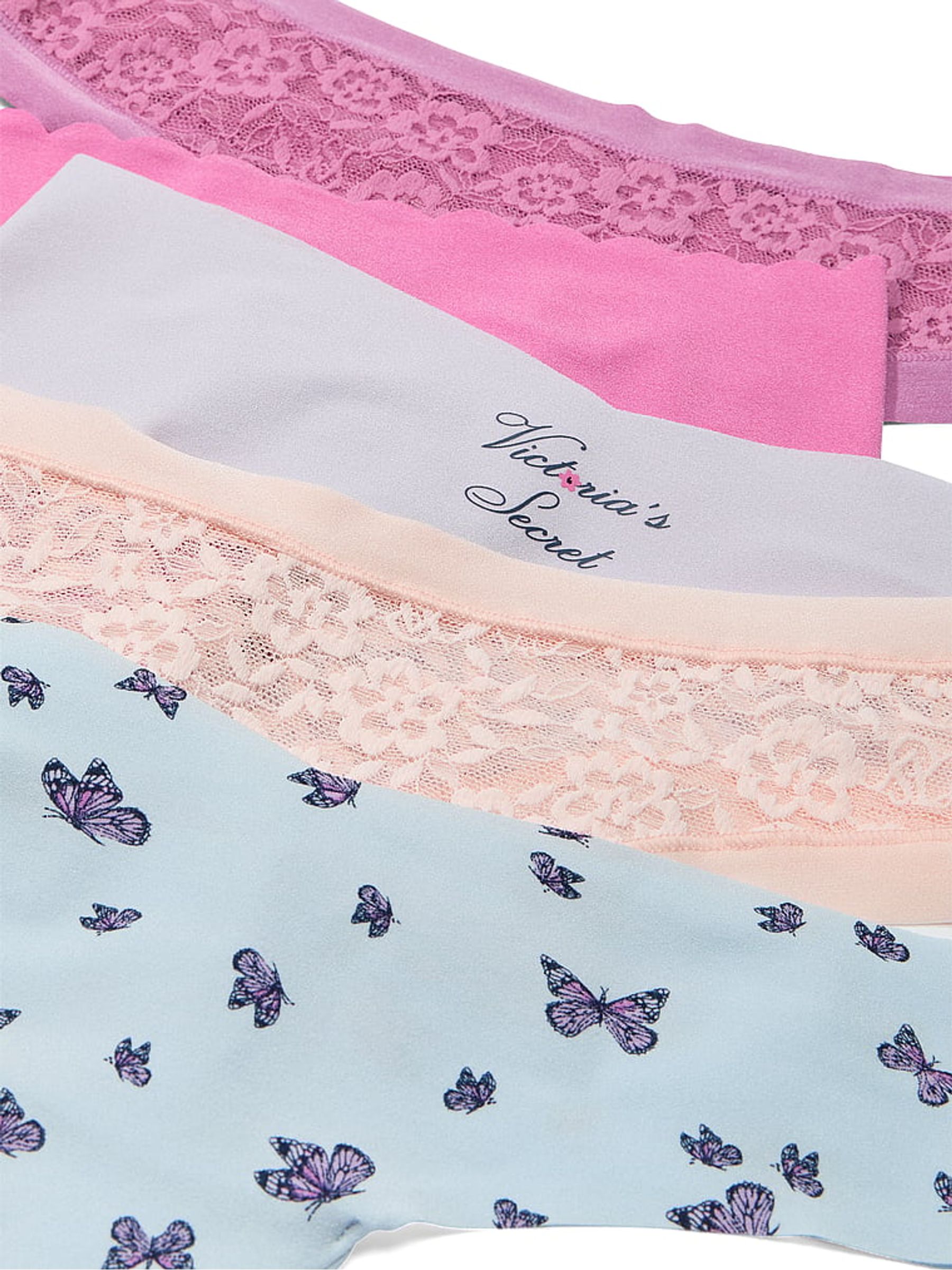 Pink/Purple/Blue 5 Pack Knickers - Image 2 of 4