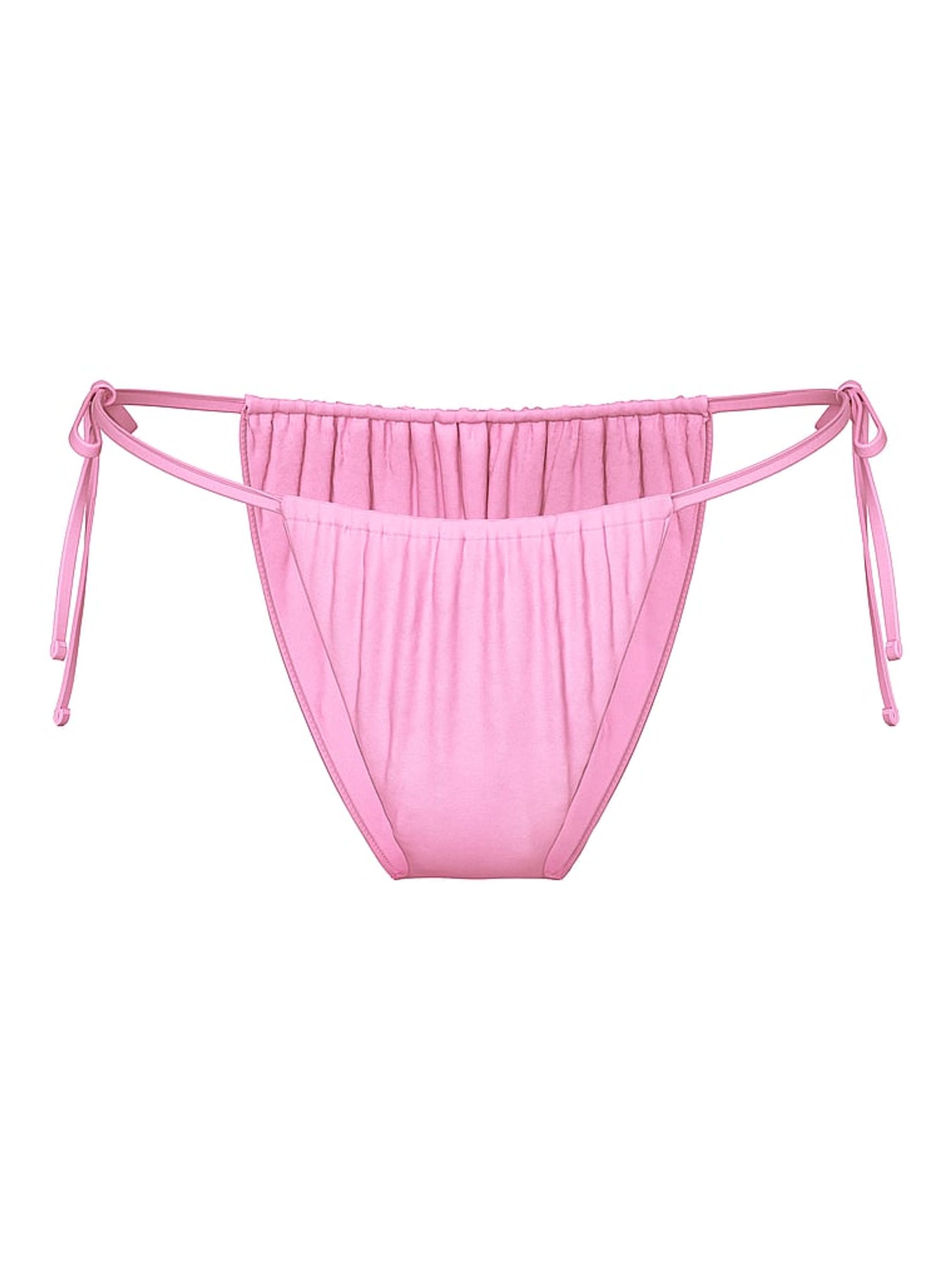 Pink Lollipop Tie Side Cheeky Bikini Bottoms - Image 4 of 4