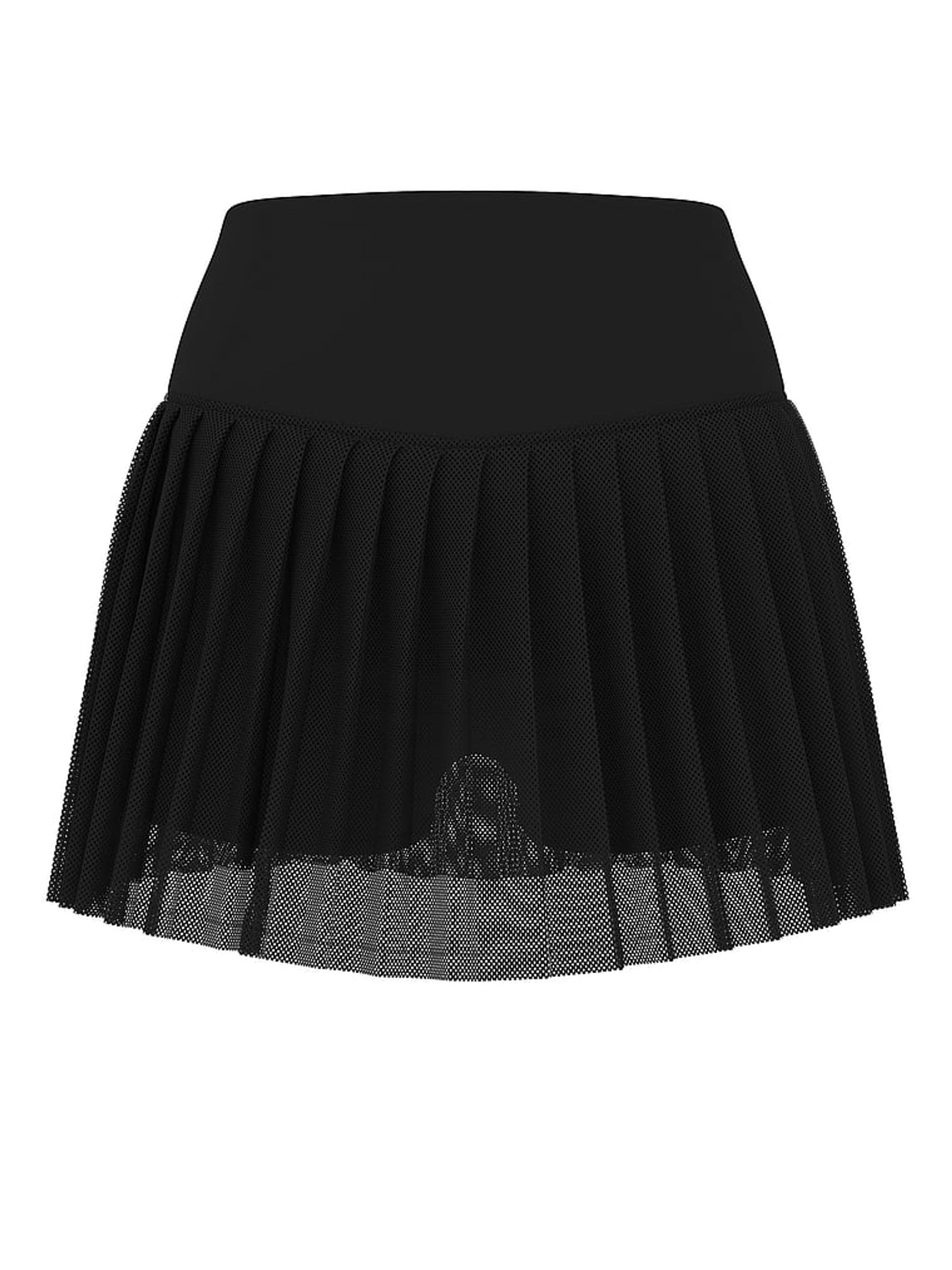 Black Elevate™ Mesh Tennis Skirt - Image 3 of 3