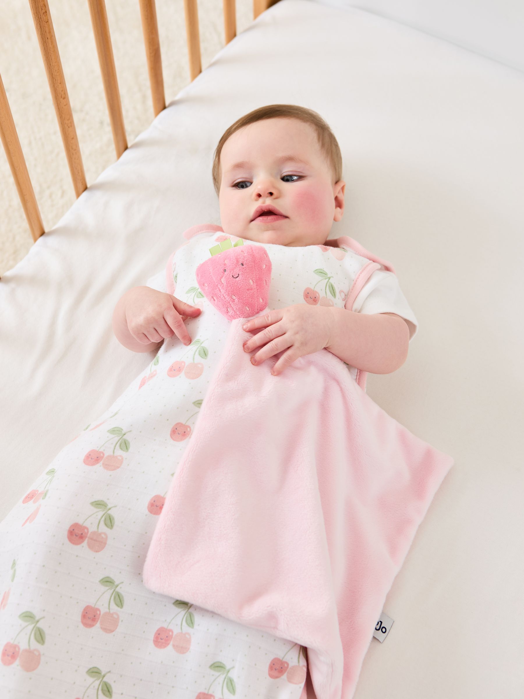 Cream Print 1 Tog Baby Muslin Sleeping Bag - Image 2 of 5