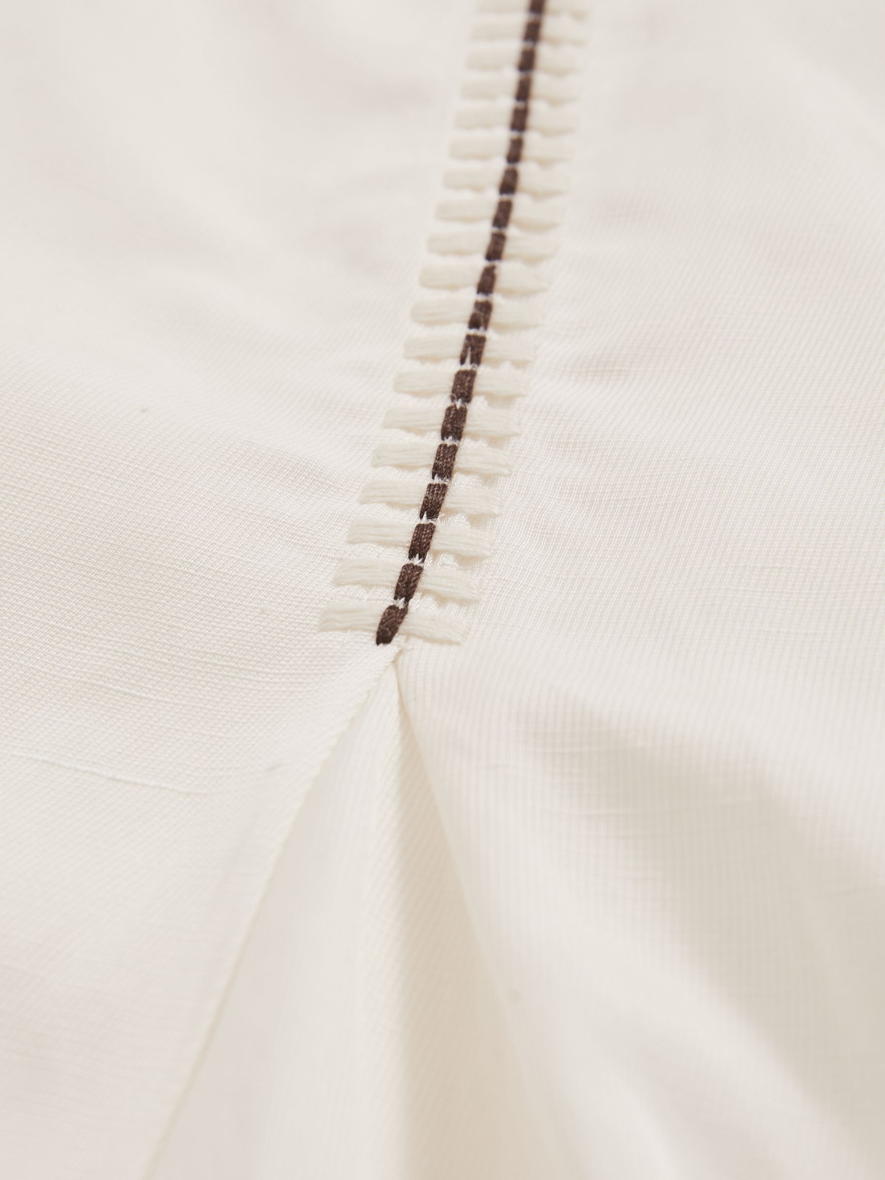 Craft-Stitch Sleeveless Midi Dress in Ivory/Black - Image 6 of 6