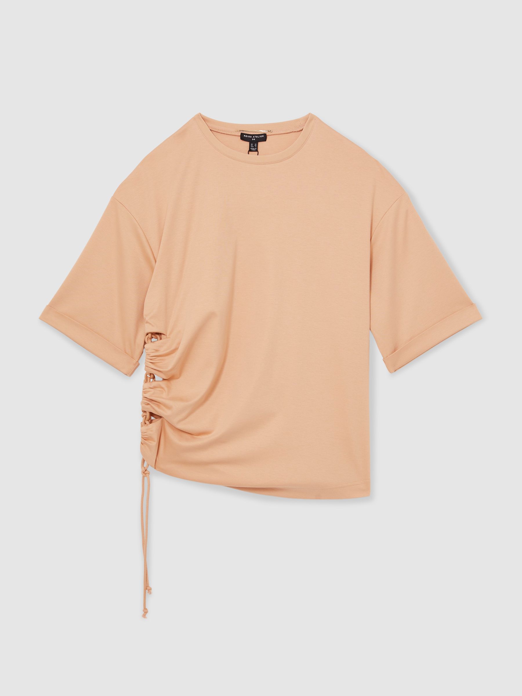 Atelier Cotton Cut-Out Rope-Cord Top in Neutral - Image 2 of 5