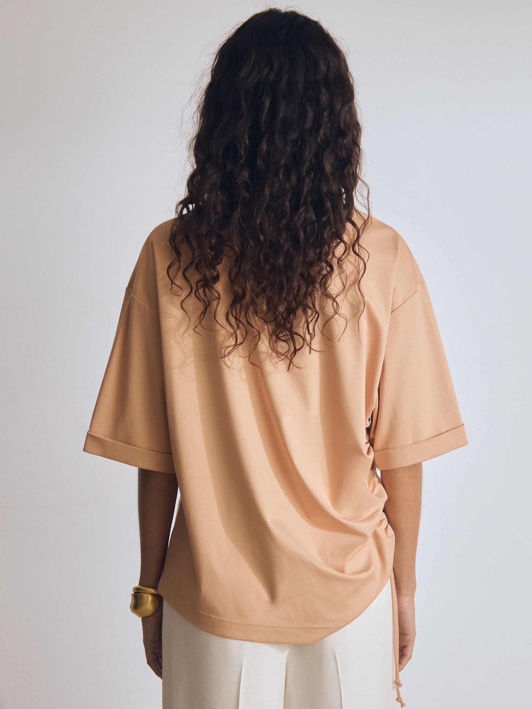 Atelier Cotton Cut-Out Rope-Cord Top in Neutral - Image 4 of 5