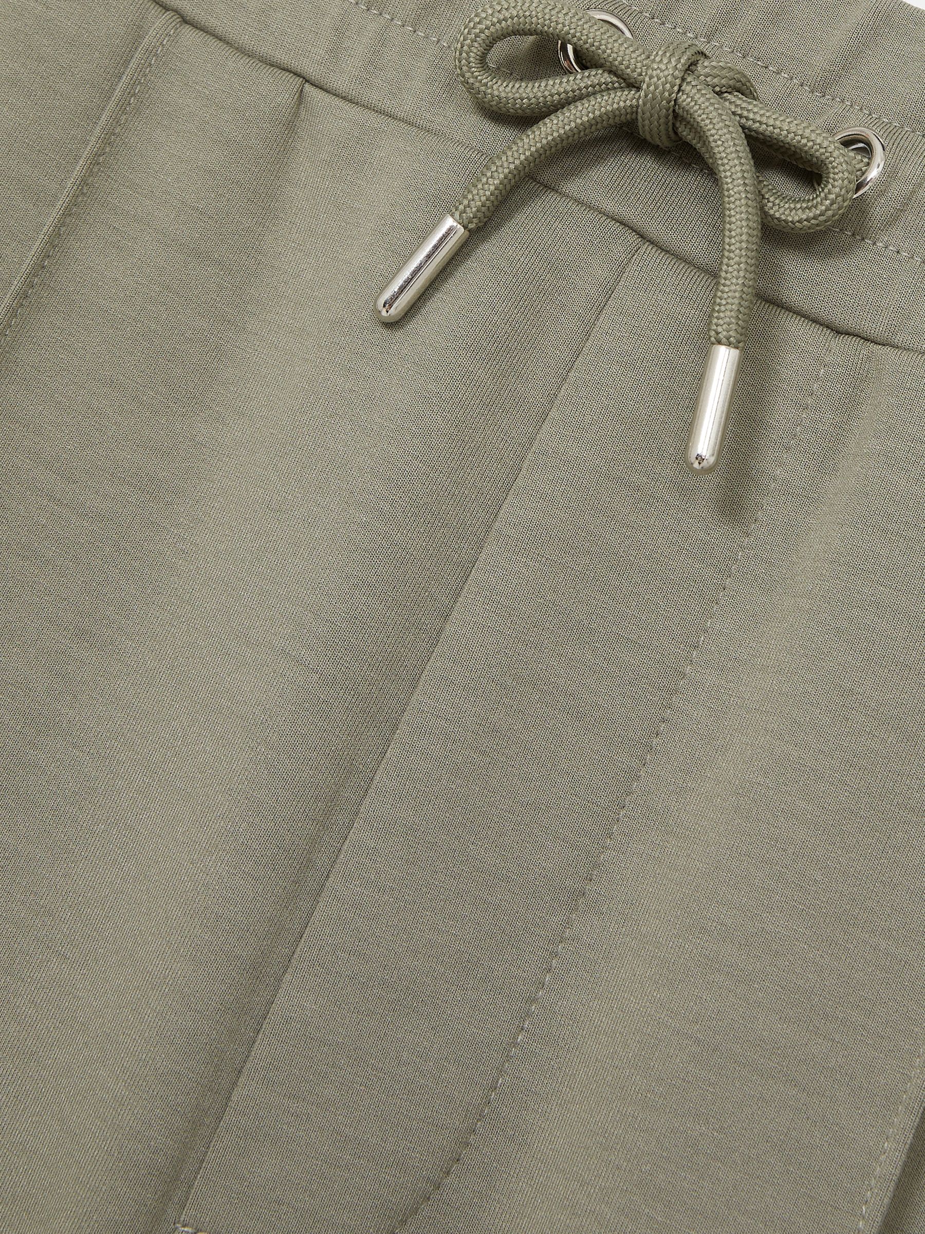 Drawstring Jersey Joggers in Sage - Image 6 of 6