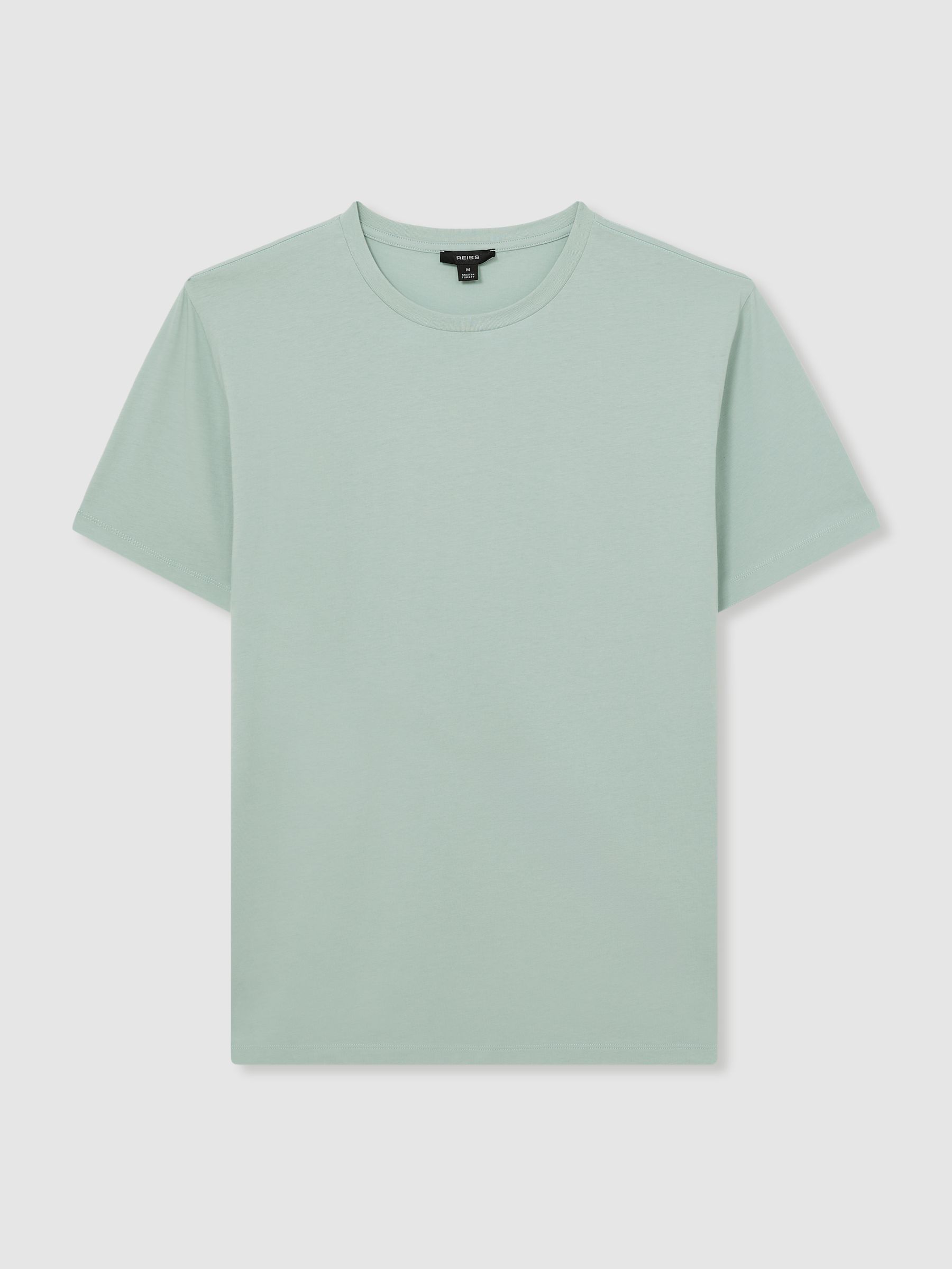 Crew Neck T-Shirt in Mint Green - Image 2 of 6