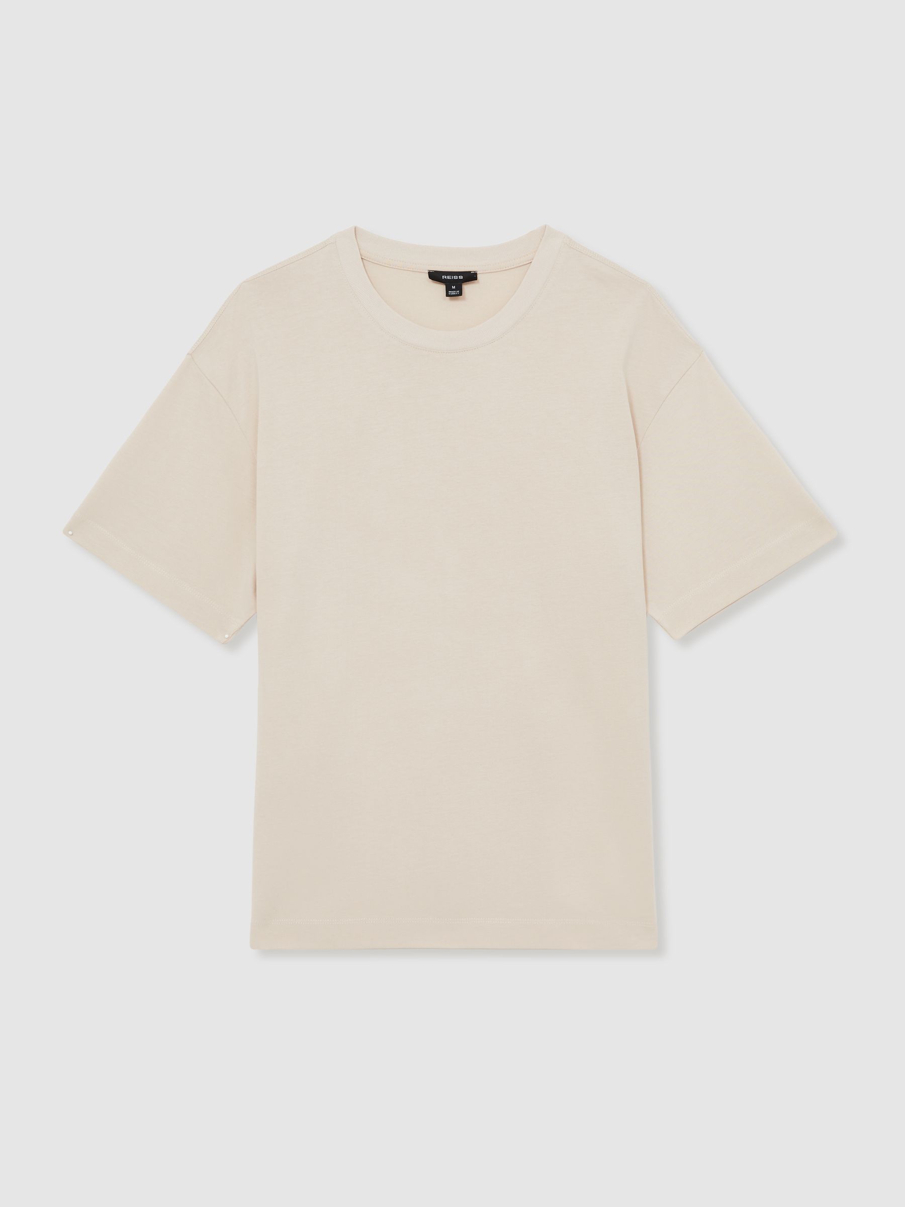 Cotton Garment-Dyed Oversized T-Shirt in Bisque Stone - Image 2 of 7