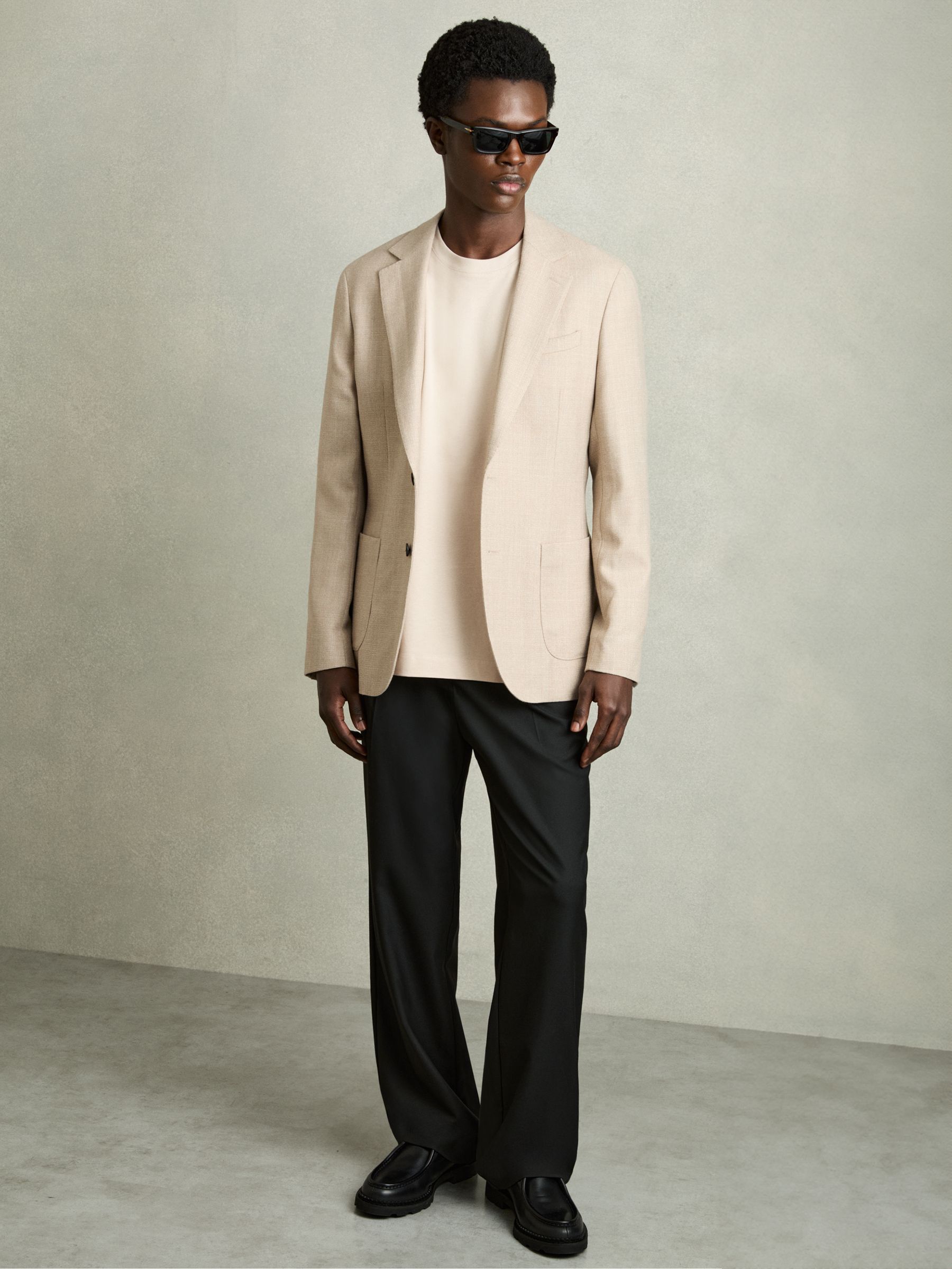 Cotton Garment-Dyed Oversized T-Shirt in Bisque Stone - Image 3 of 7