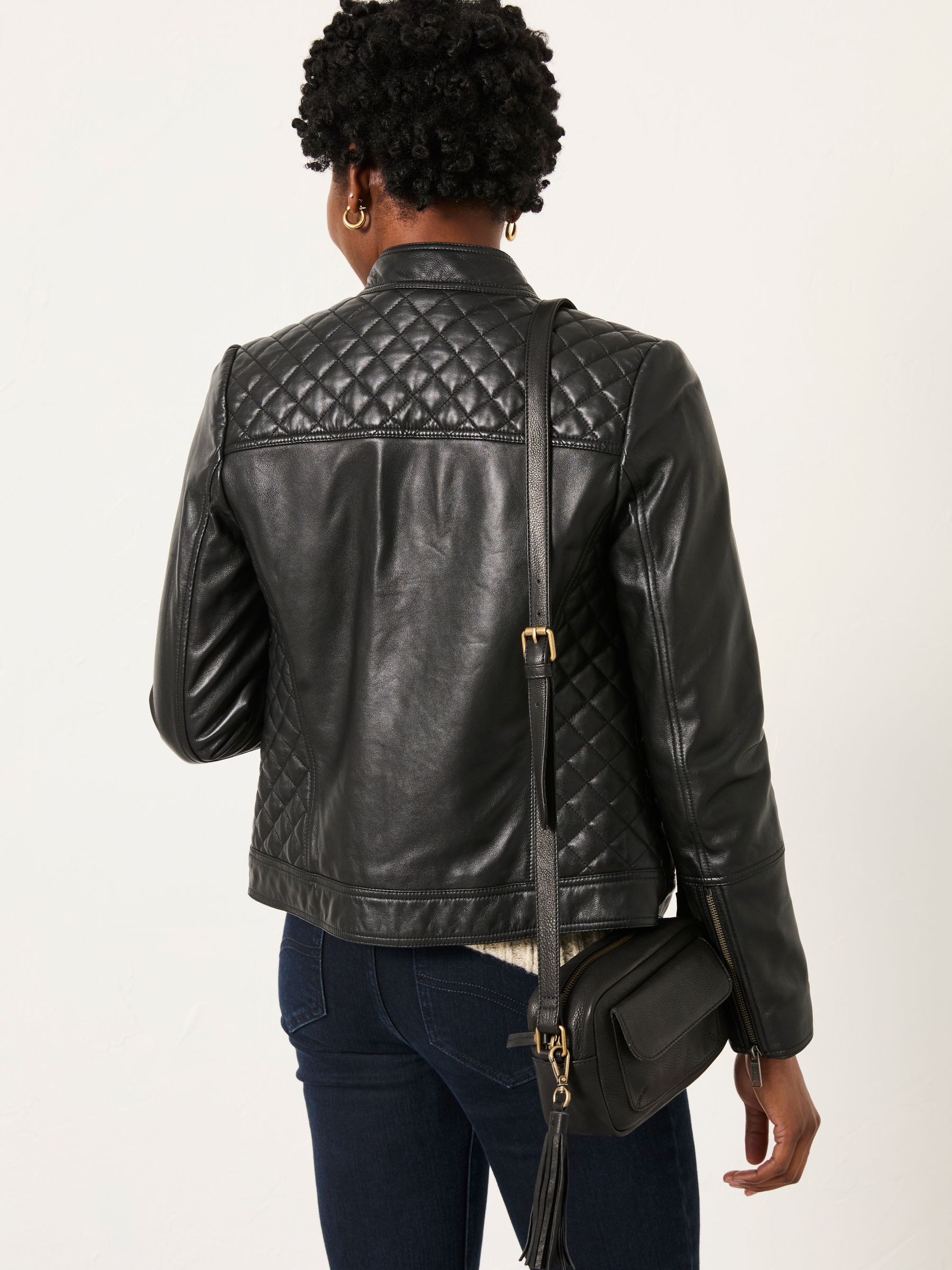 Leanna Black Leather Jacket - Image 2 of 5