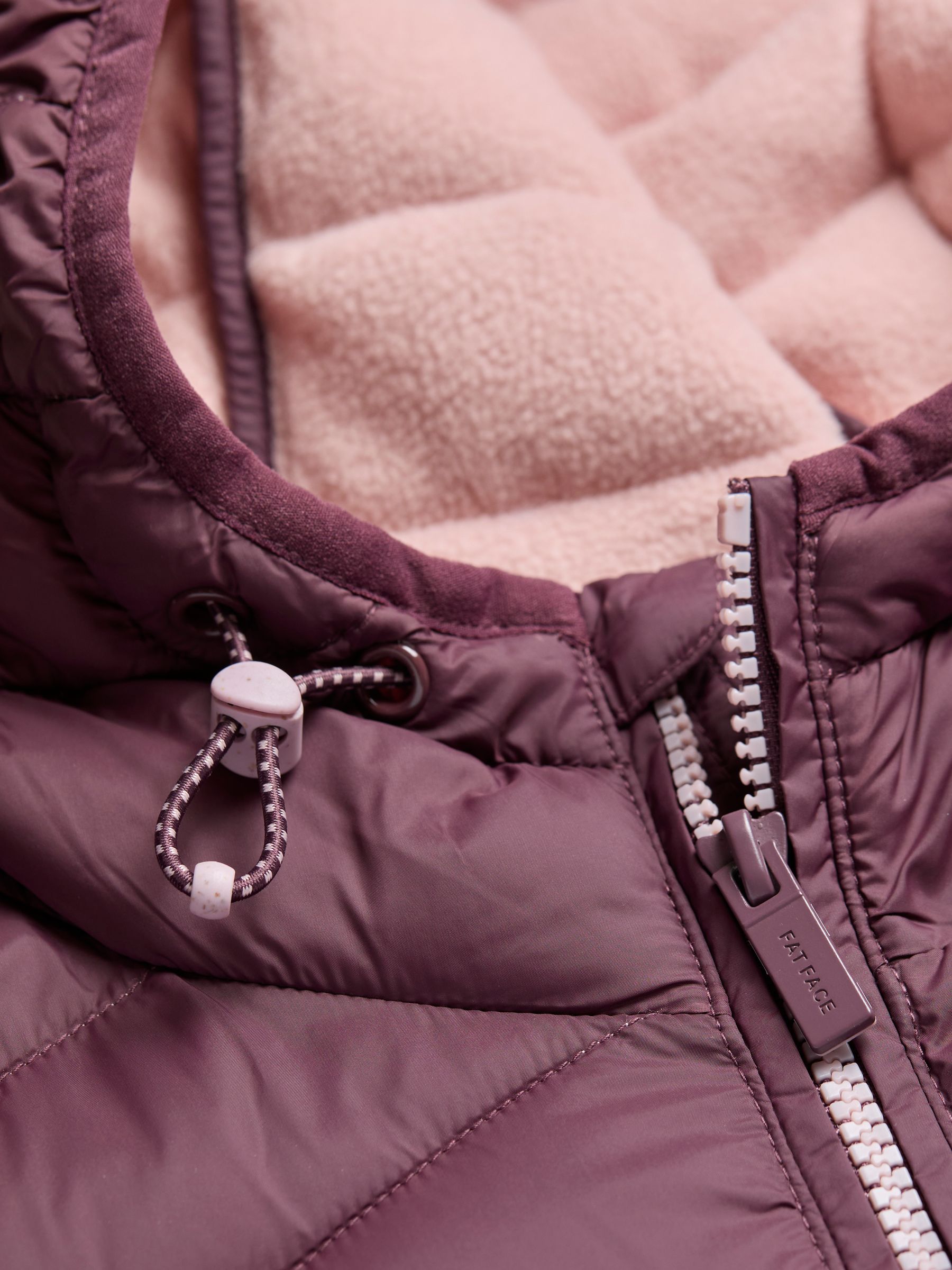 Ruby Dusky Purple Lightweight Puffer Coat - Image 7 of 7 Ruby Dusky Purple Lightweight Puffer Coat - Image 7 of 7