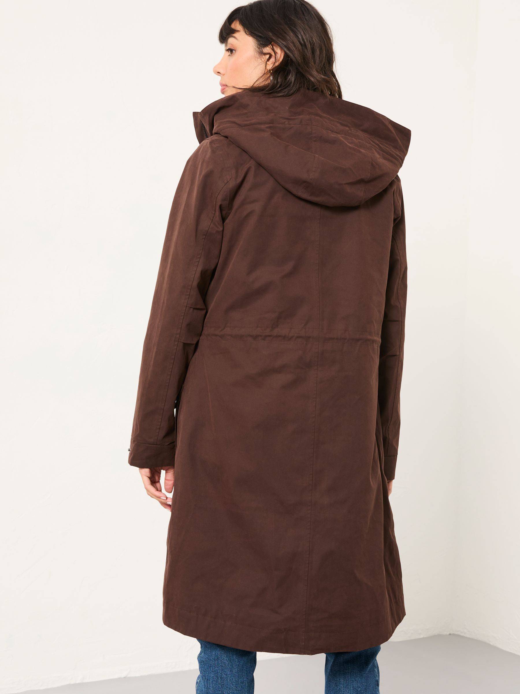 Taylor Chocolate Brown Waterproof Coat - Image 2 of 5