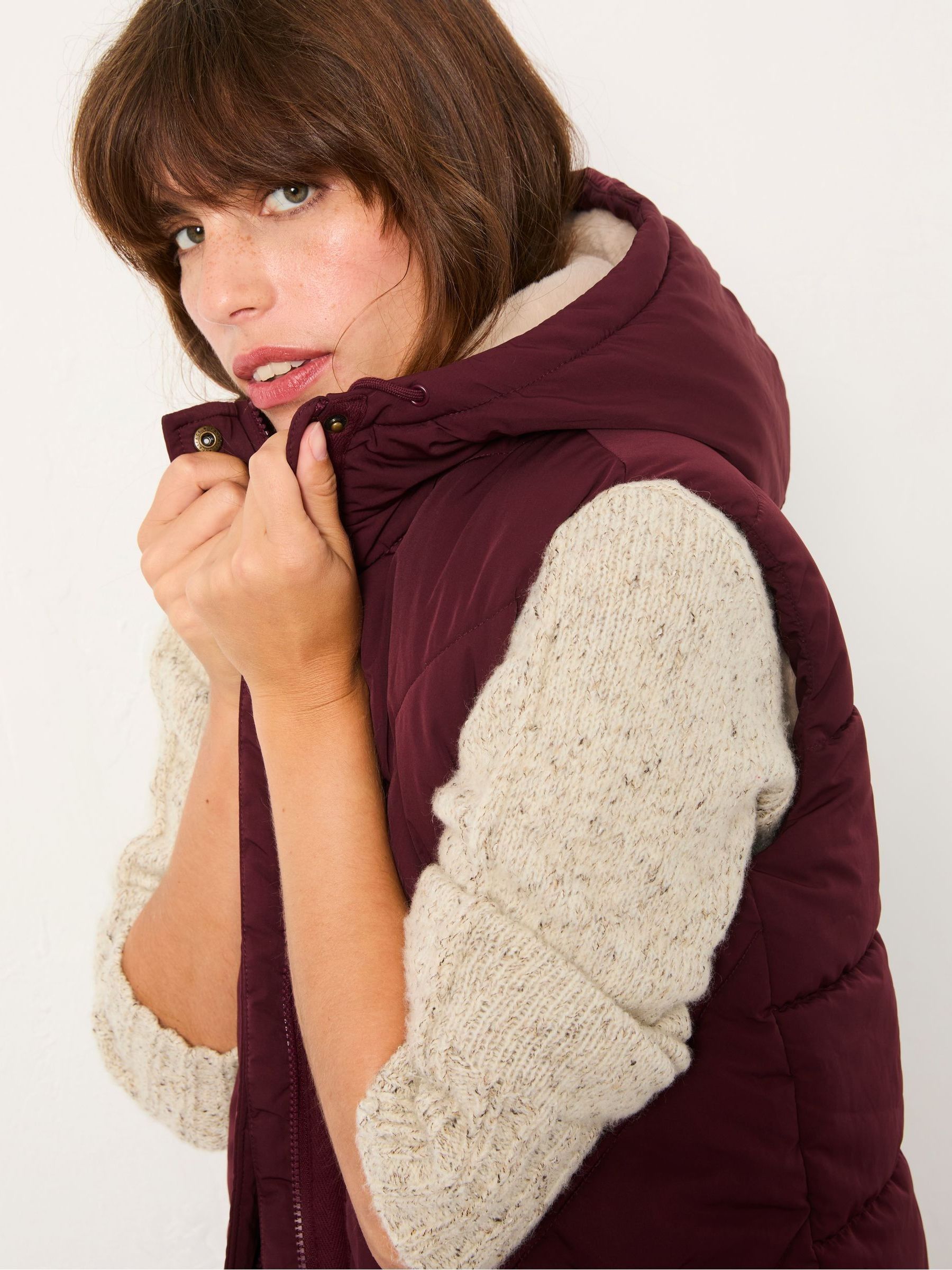 Gem Burgundy Red Gilet - Image 3 of 6
