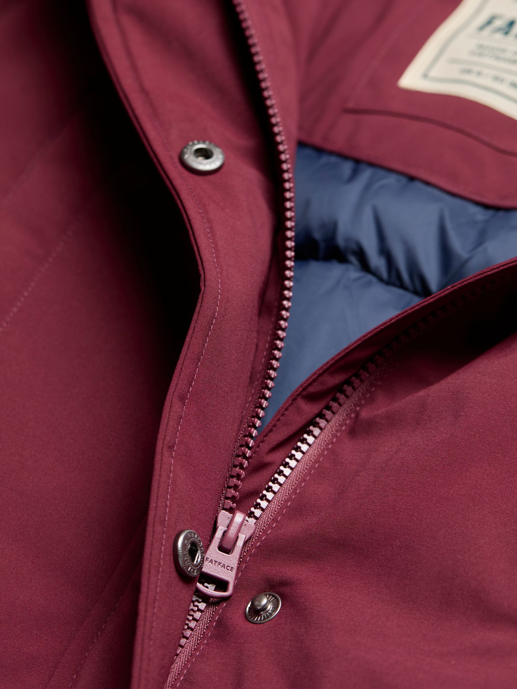 Brea Dark Red Quilted Coat - Image 6 of 6 Brea Dark Red Quilted Coat - Image 6 of 6