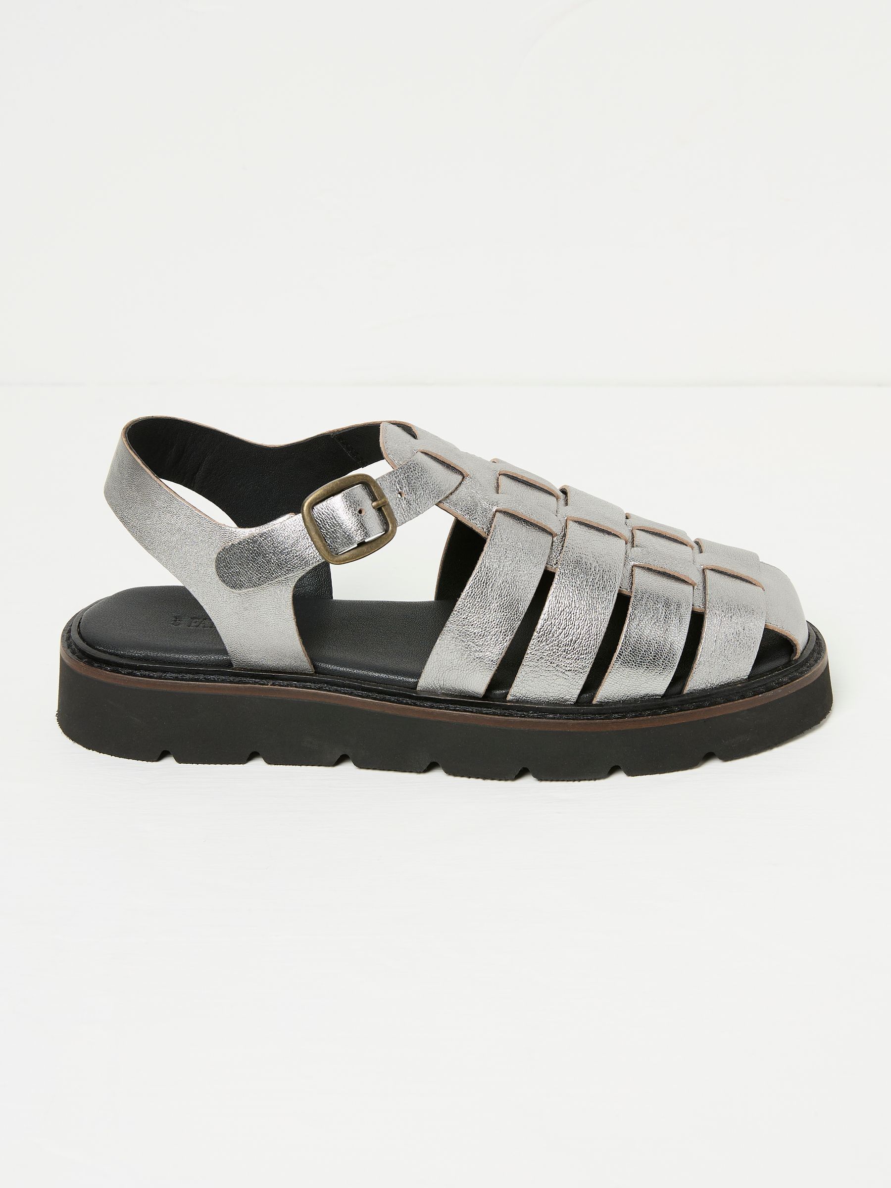 Silver Elodie Fisherman Sandals - Image 1 of 3