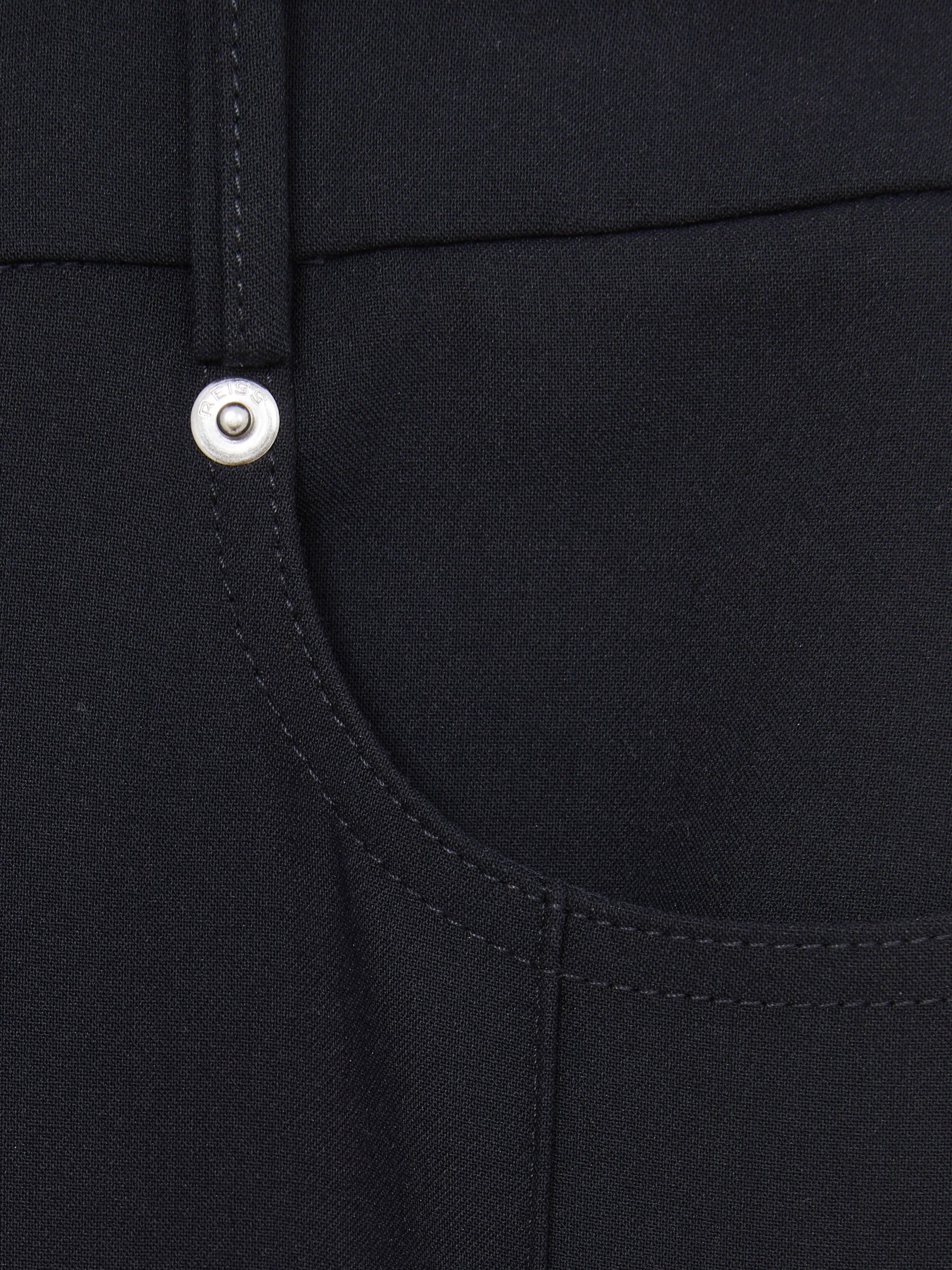 Palazzo Tailored Trousers in Navy - Image 6 of 6