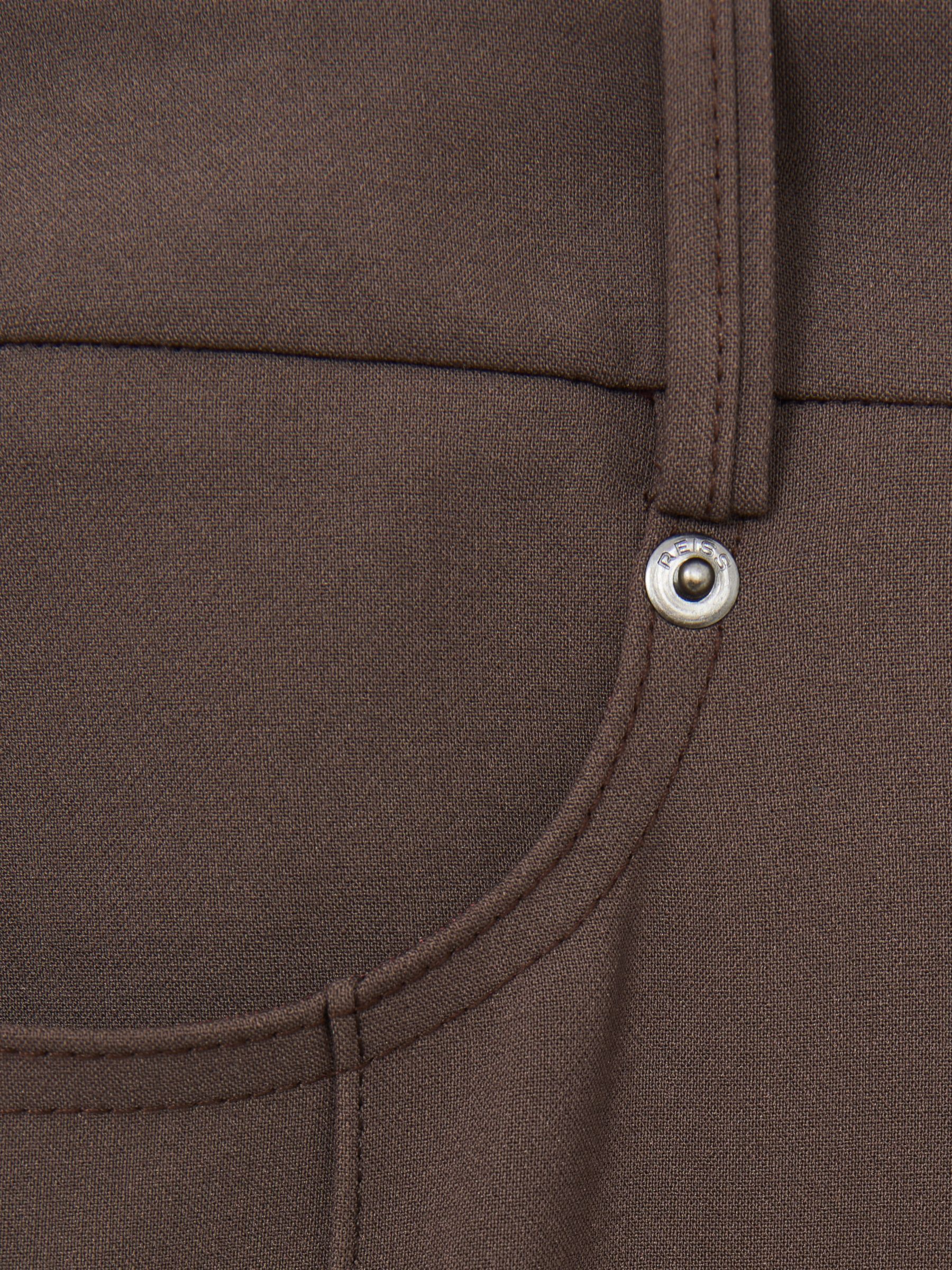 Palazzo Tailored Trousers in Mink Neutral - Image 6 of 6