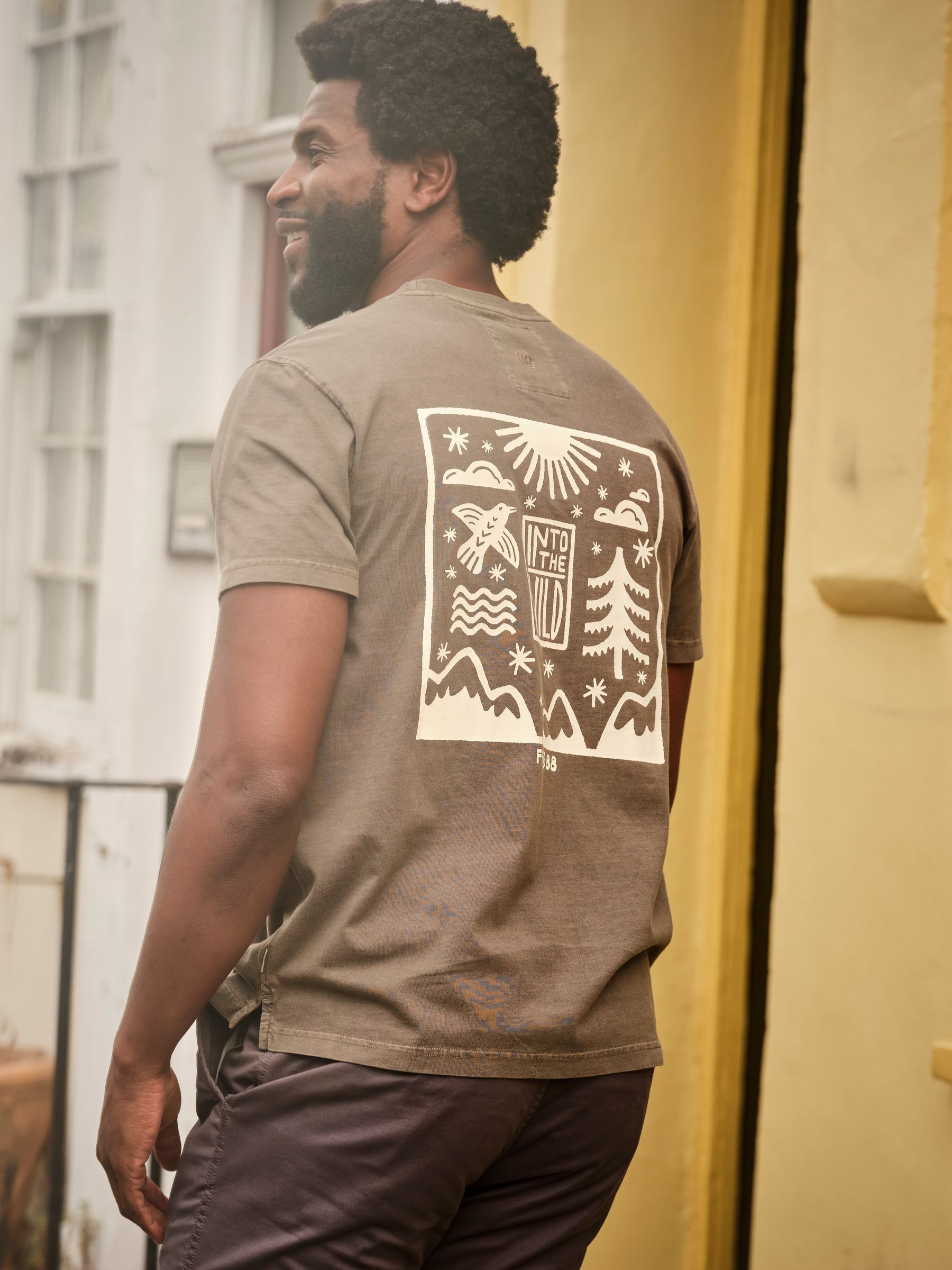 Washed Black Into The Wild Graphic Tshirt - Image 2 of 8