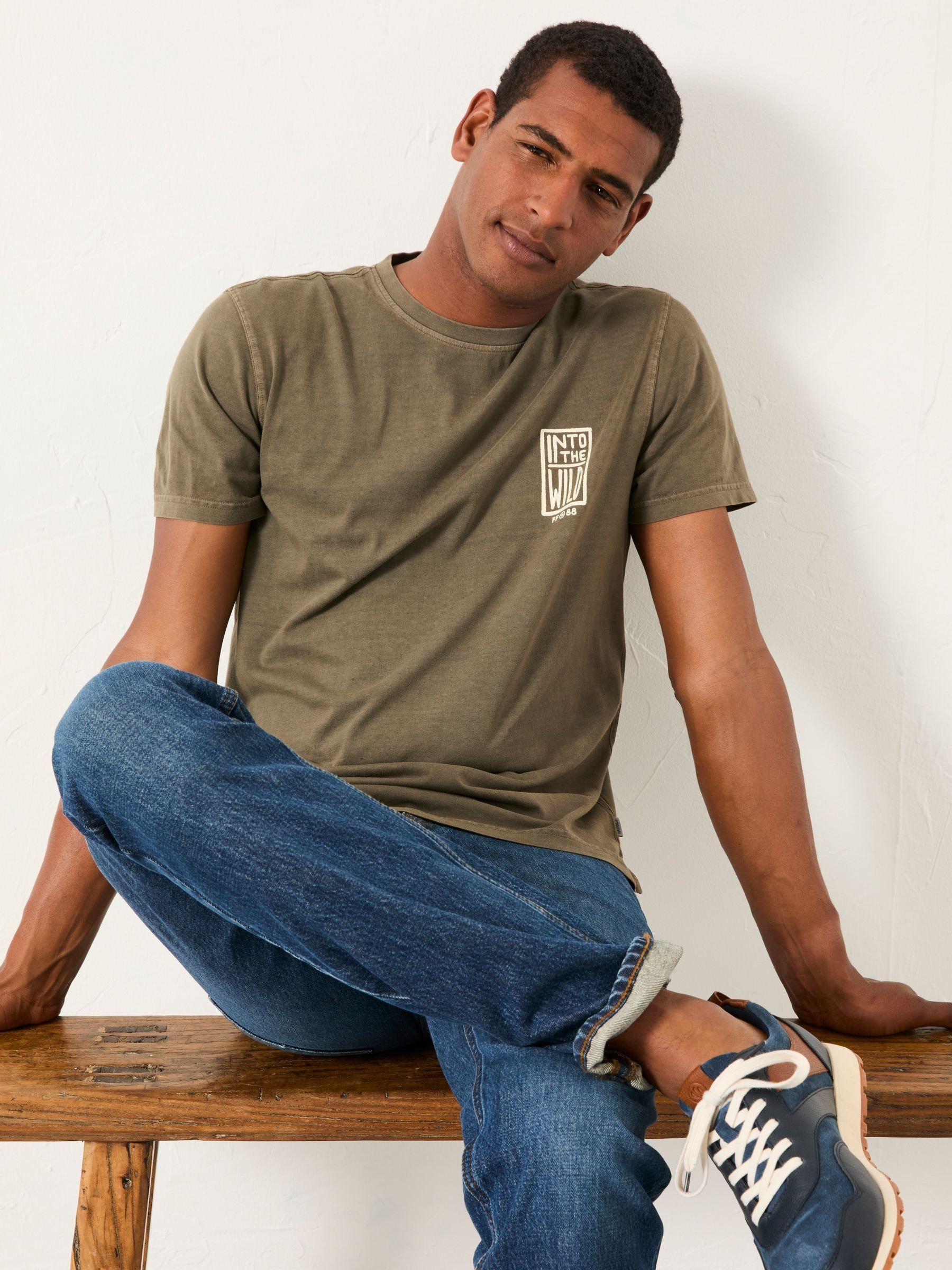 Washed Black Into The Wild Graphic Tshirt - Image 3 of 8