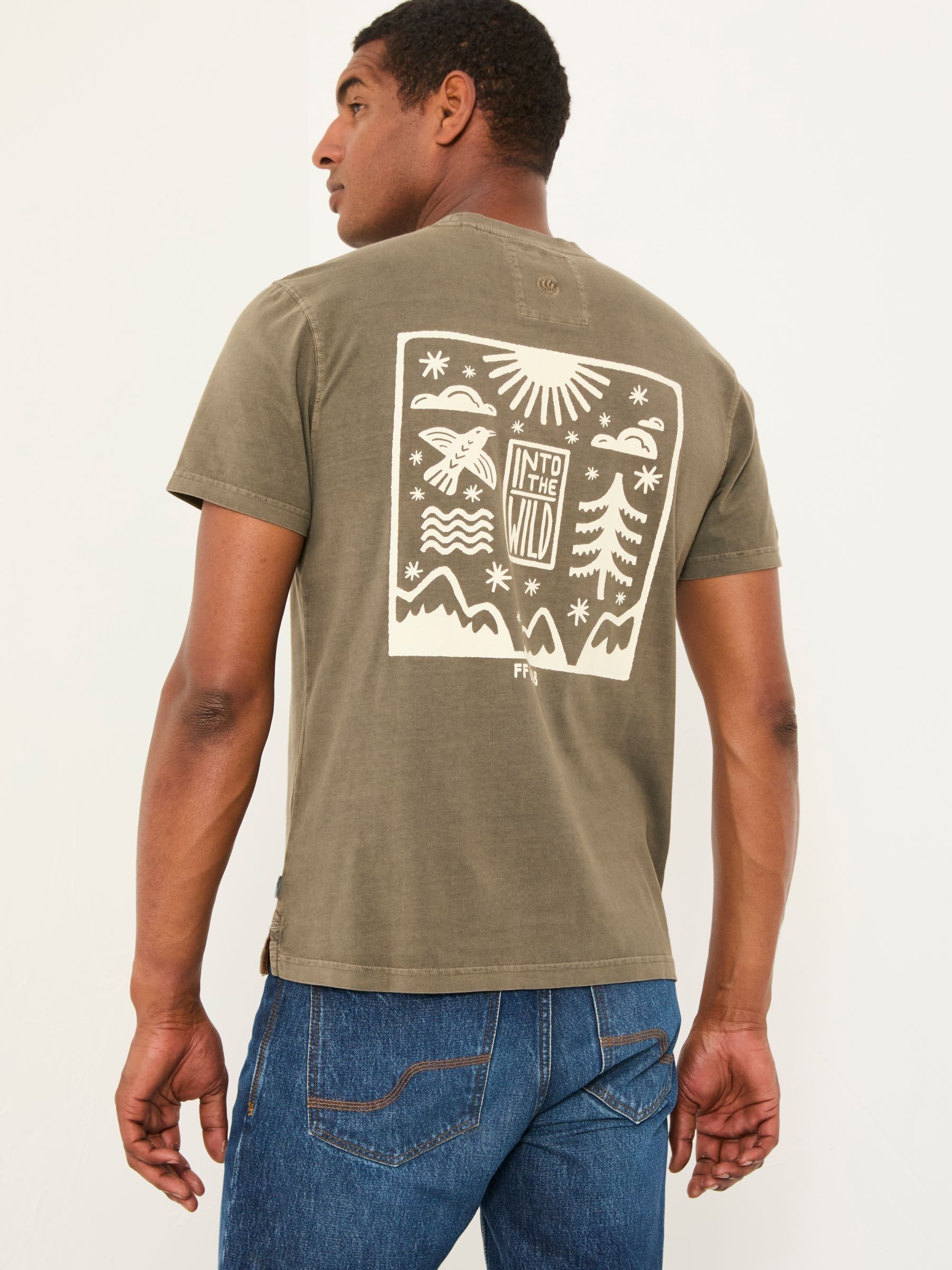 Washed Black Into The Wild Graphic Tshirt - Image 4 of 8