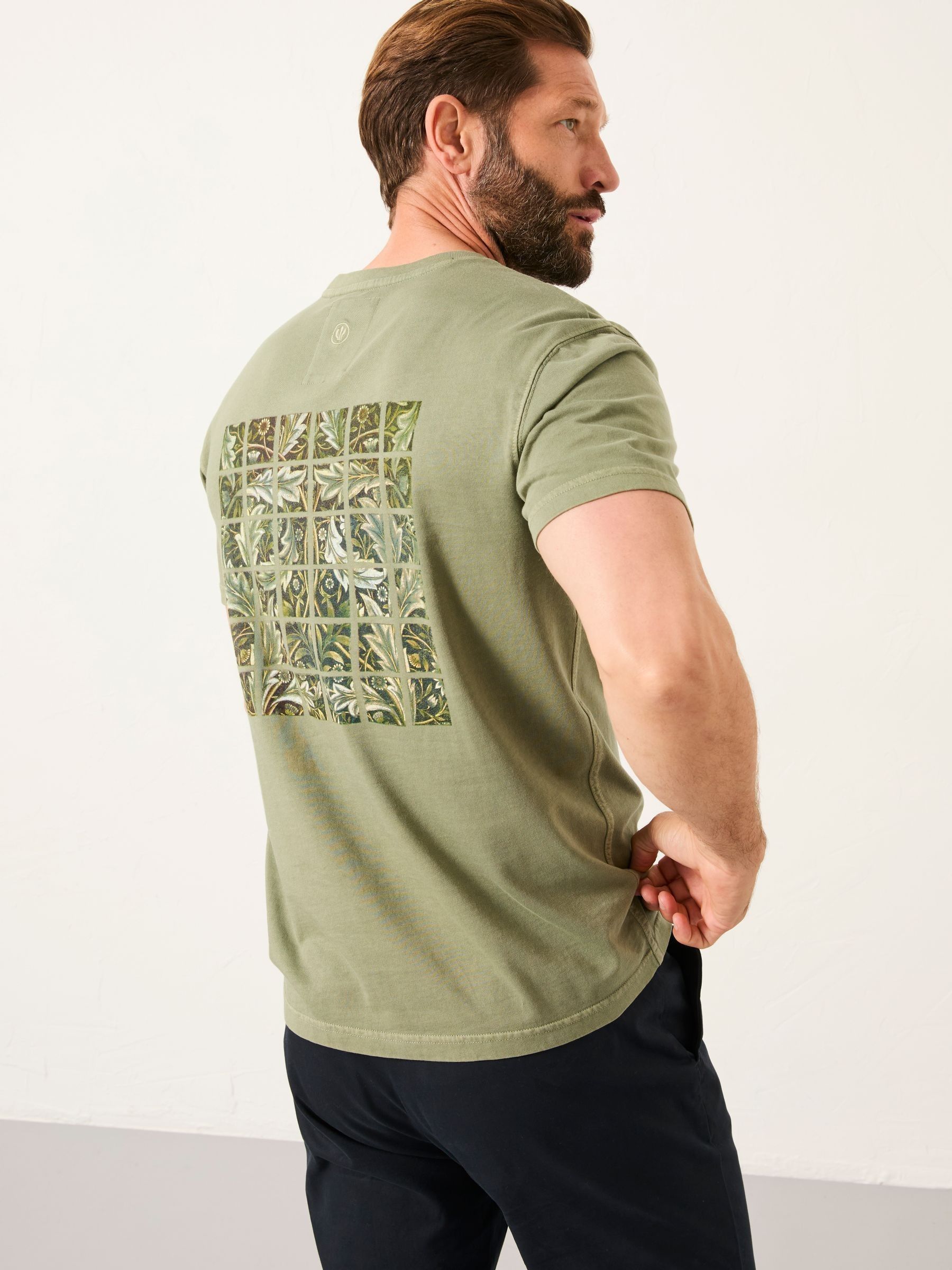 Sage Green Tile Panel Graphic T-Shirt - Image 4 of 8