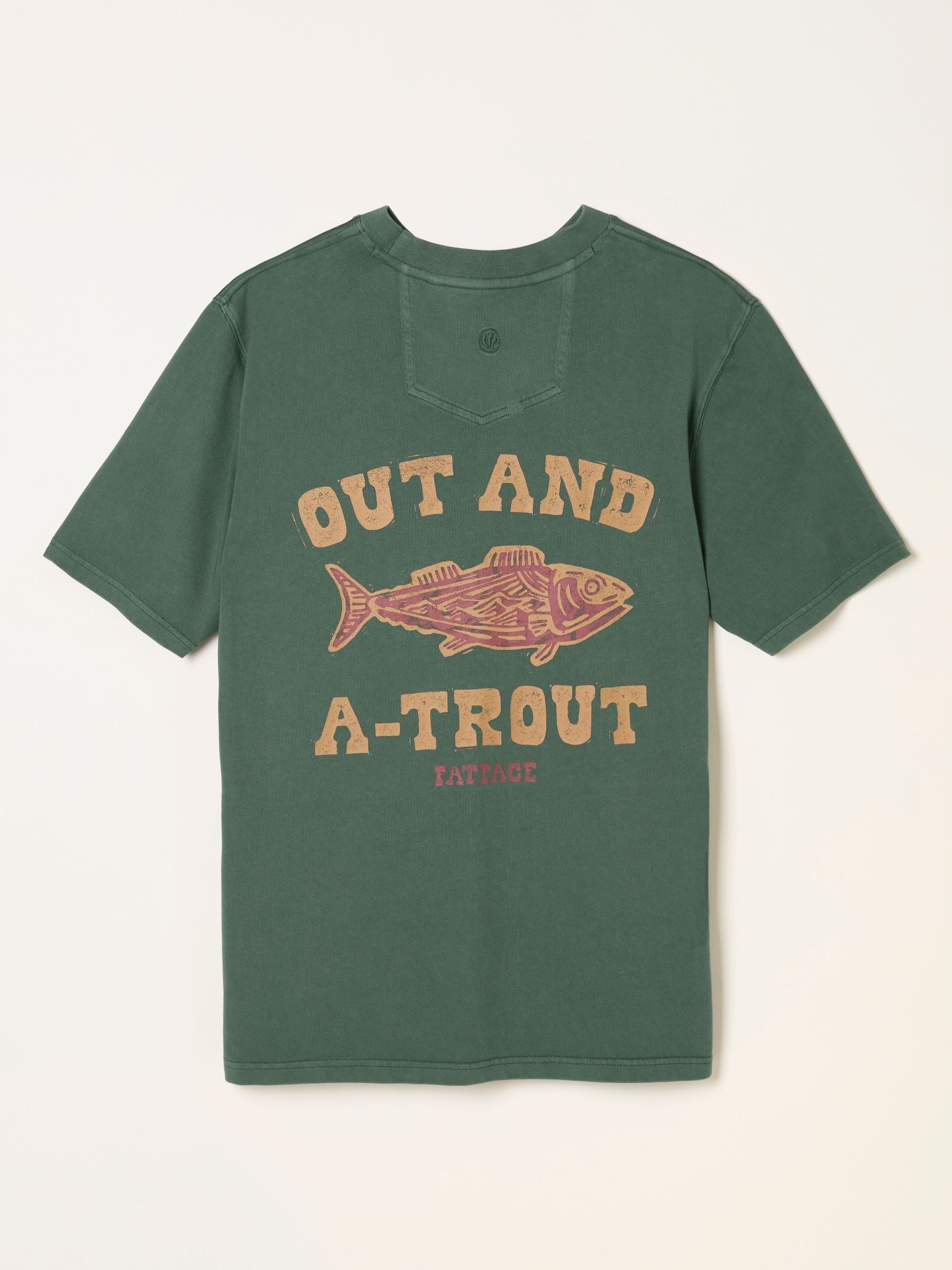 Emerald Green Out And A Trout Graphic Tshirt - Image 6 of 6