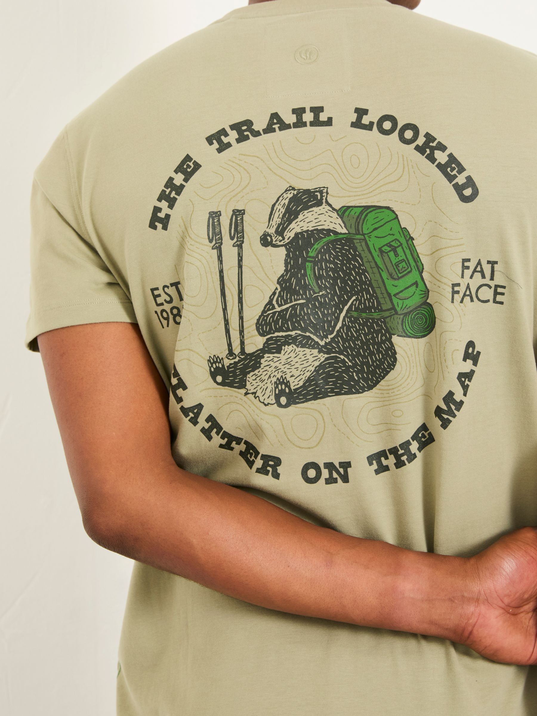 Light Green Badger Hiker Graphic Tshirt - Image 2 of 6
