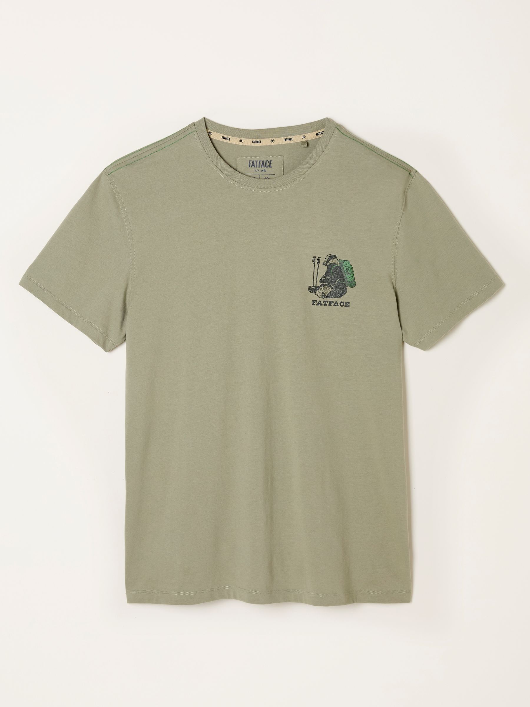Light Green Badger Hiker Graphic Tshirt - Image 5 of 6