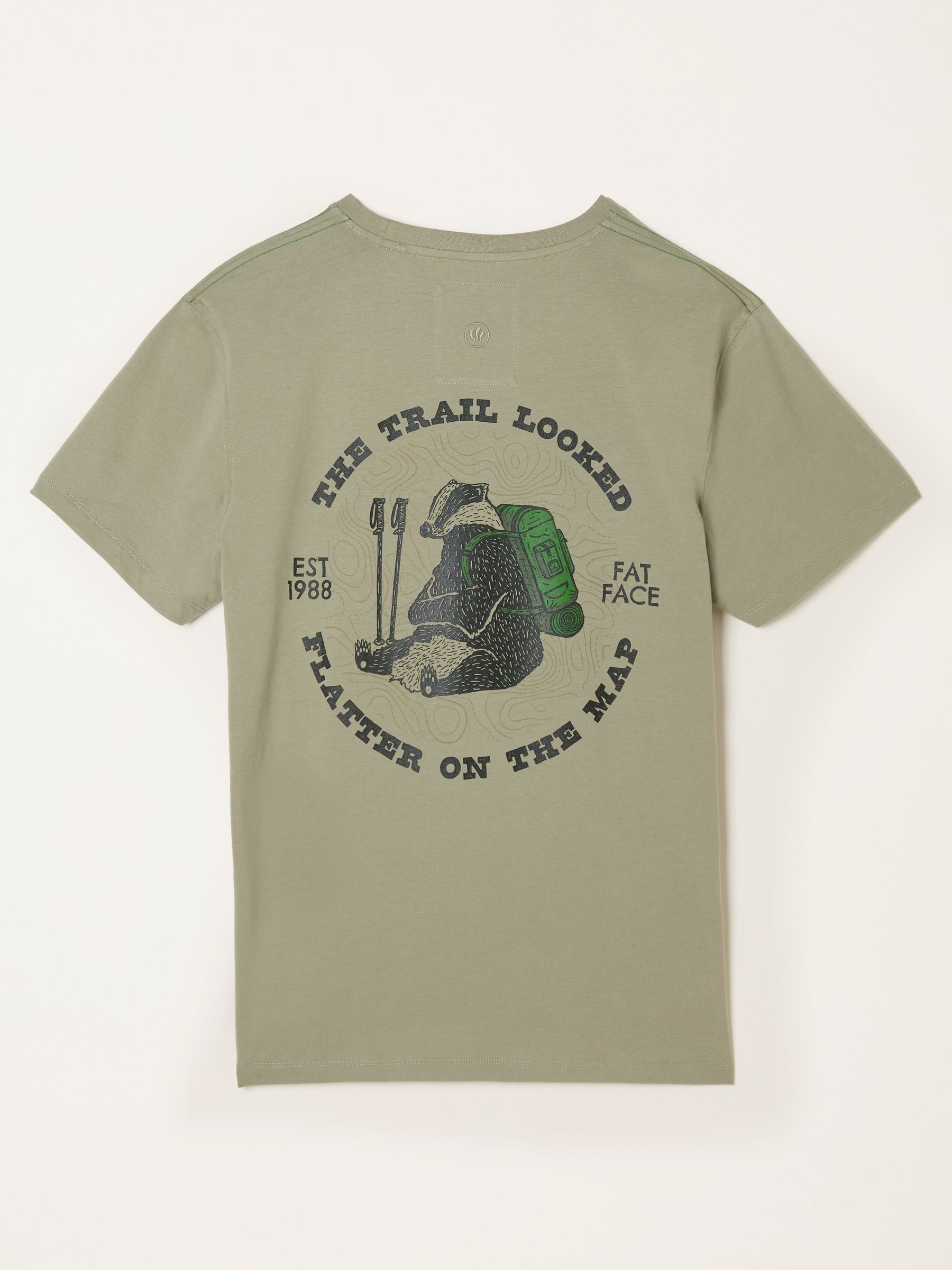 Light Green Badger Hiker Graphic Tshirt - Image 6 of 6