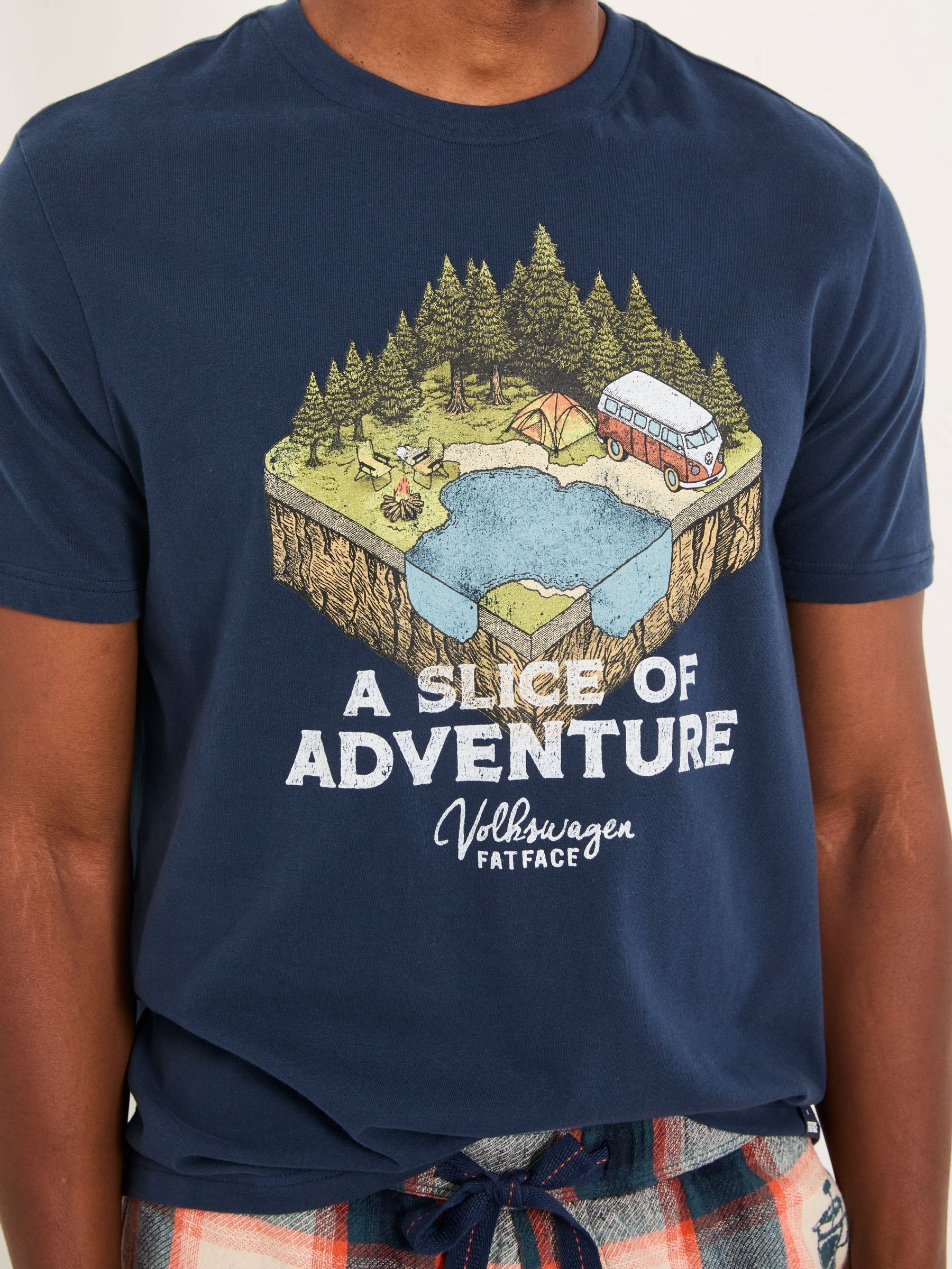Navy VW Slice Graphic T-Shirt - Image 3 of 5