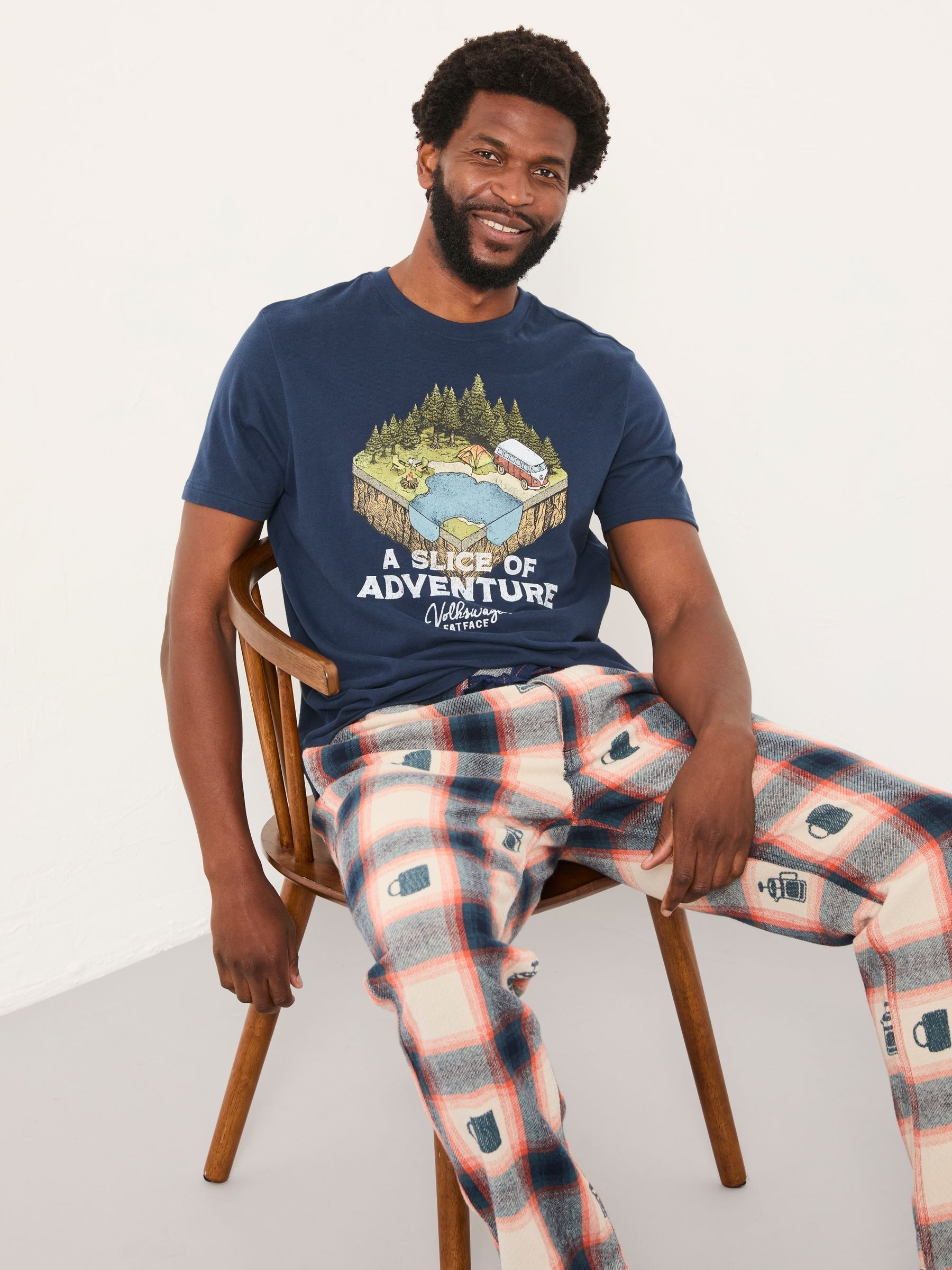 Navy VW Slice Graphic T-Shirt - Image 4 of 5