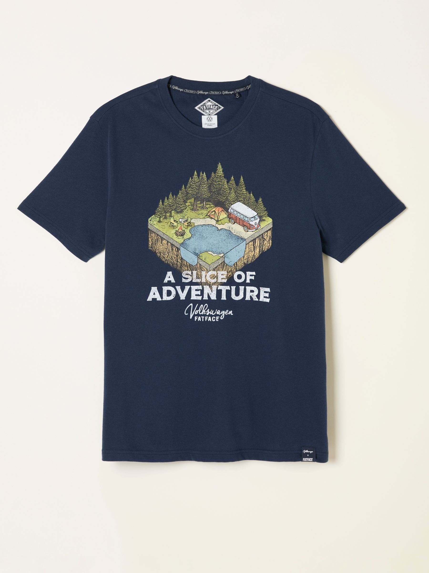 Navy VW Slice Graphic T-Shirt - Image 5 of 5 Navy VW Slice Graphic T-Shirt - Image 5 of 5
