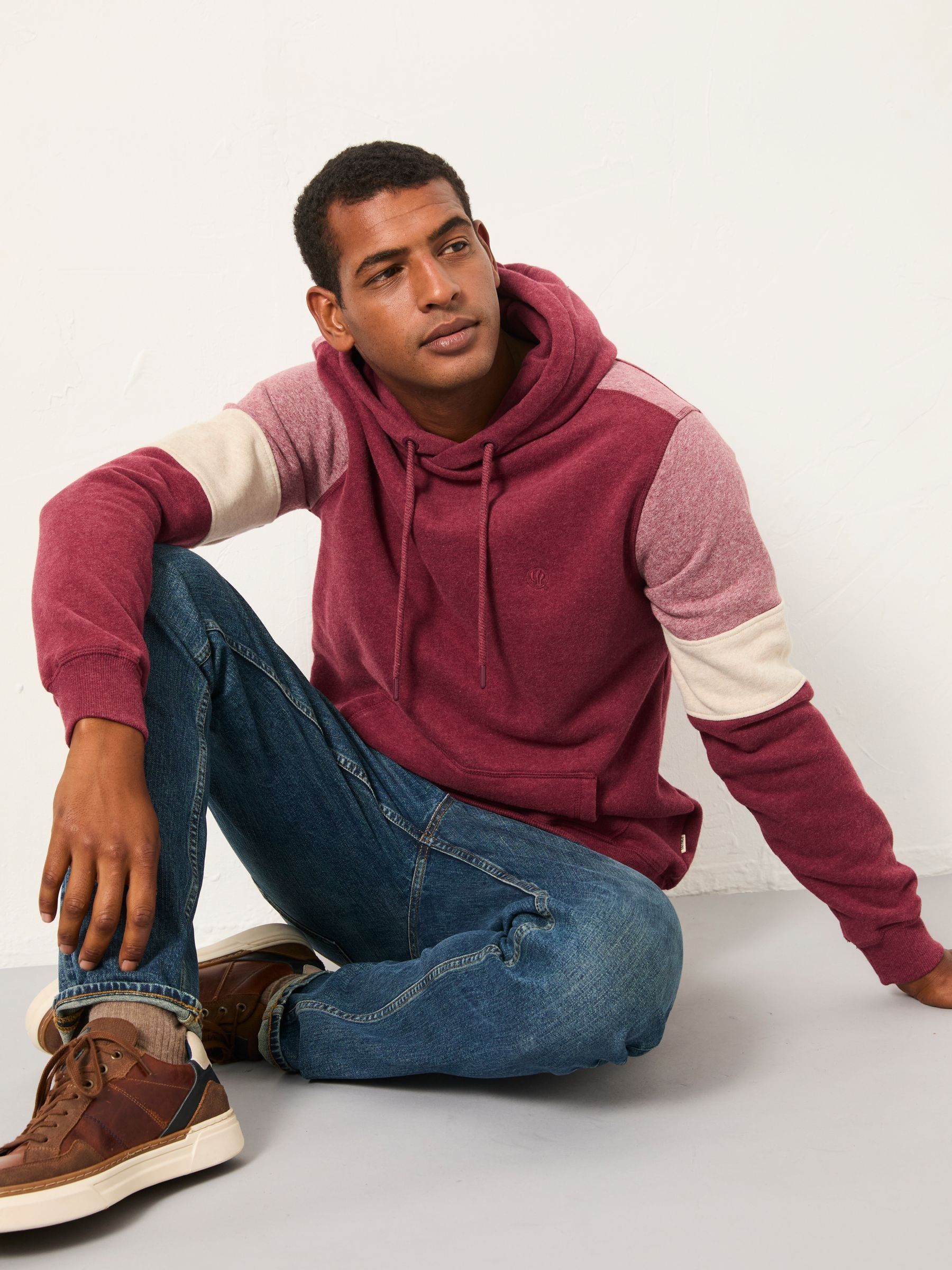Brooke Claret Brooke Cut and Sew Hoody - Image 4 of 5